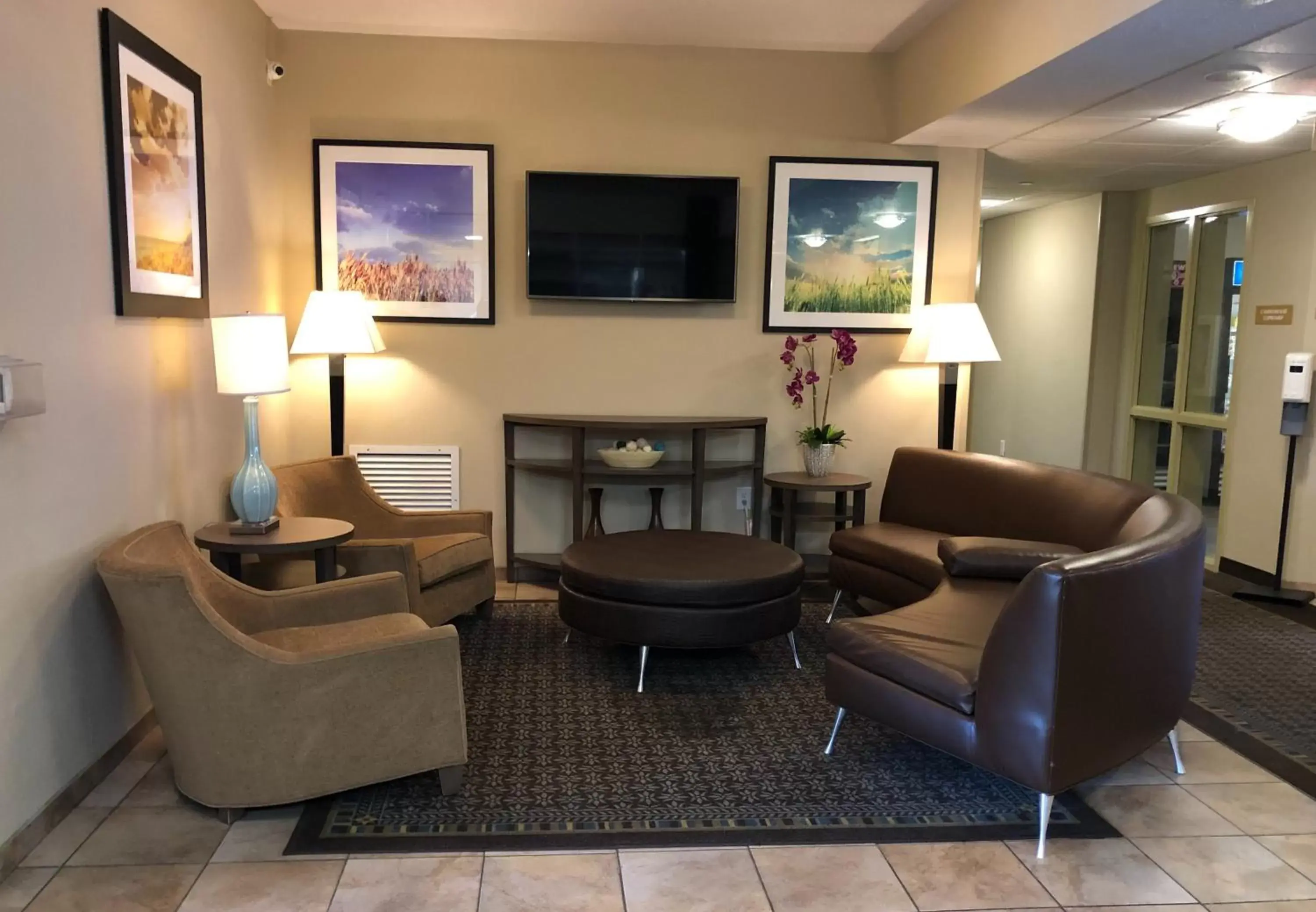 Property building, Seating Area in Candlewood Suites Greenville NC, an IHG Hotel