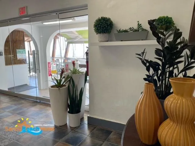 Facade/entrance in Sandy Beach Hotel