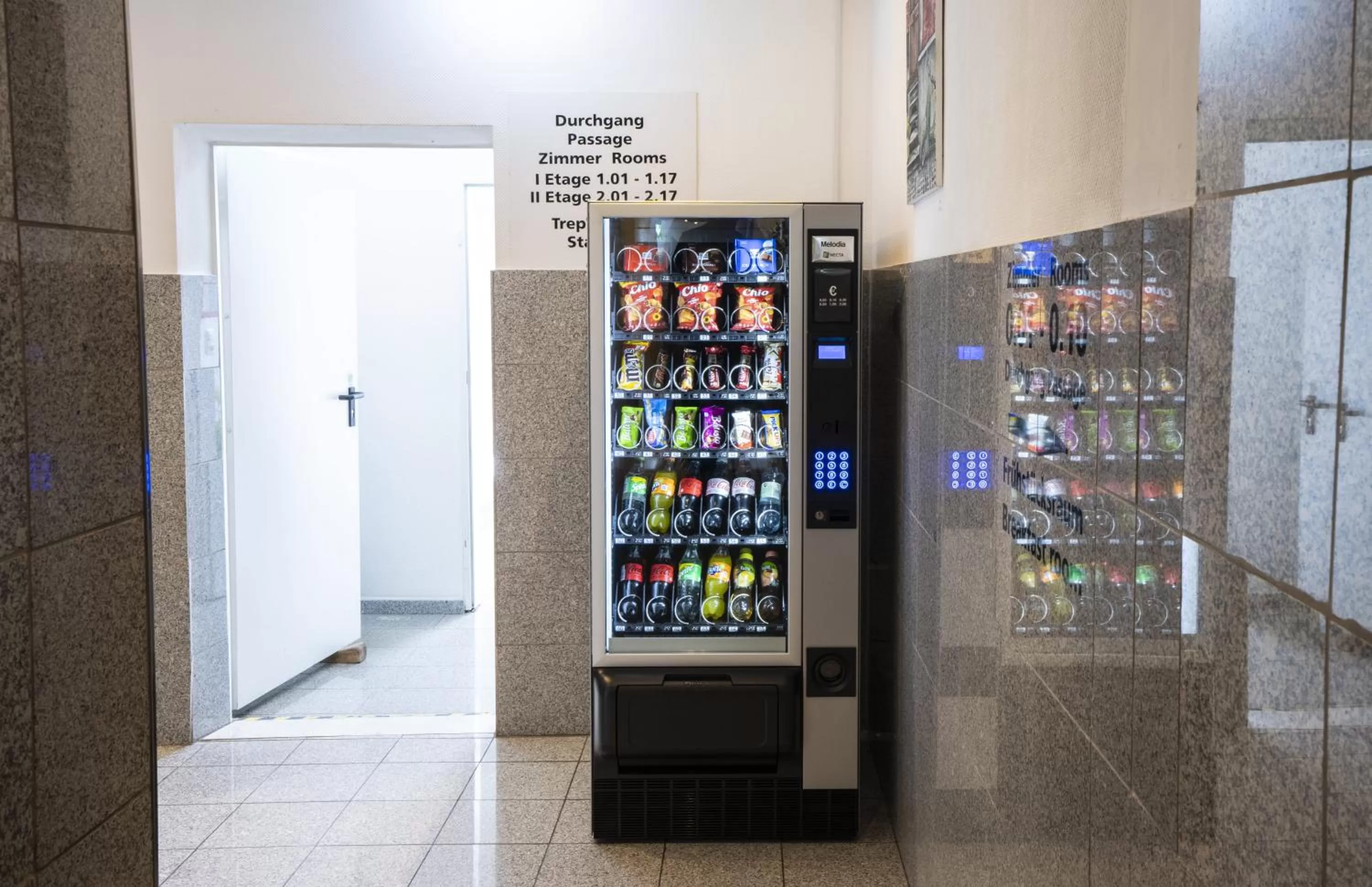 vending machine in Hotel Bergheim