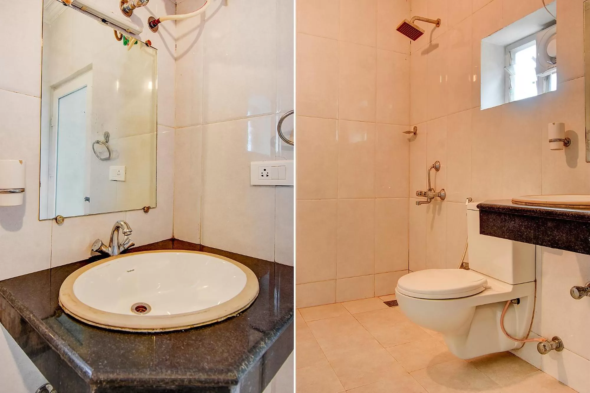 Bathroom in FabHotel Abirami Grand Inn - Nr Bryant Park