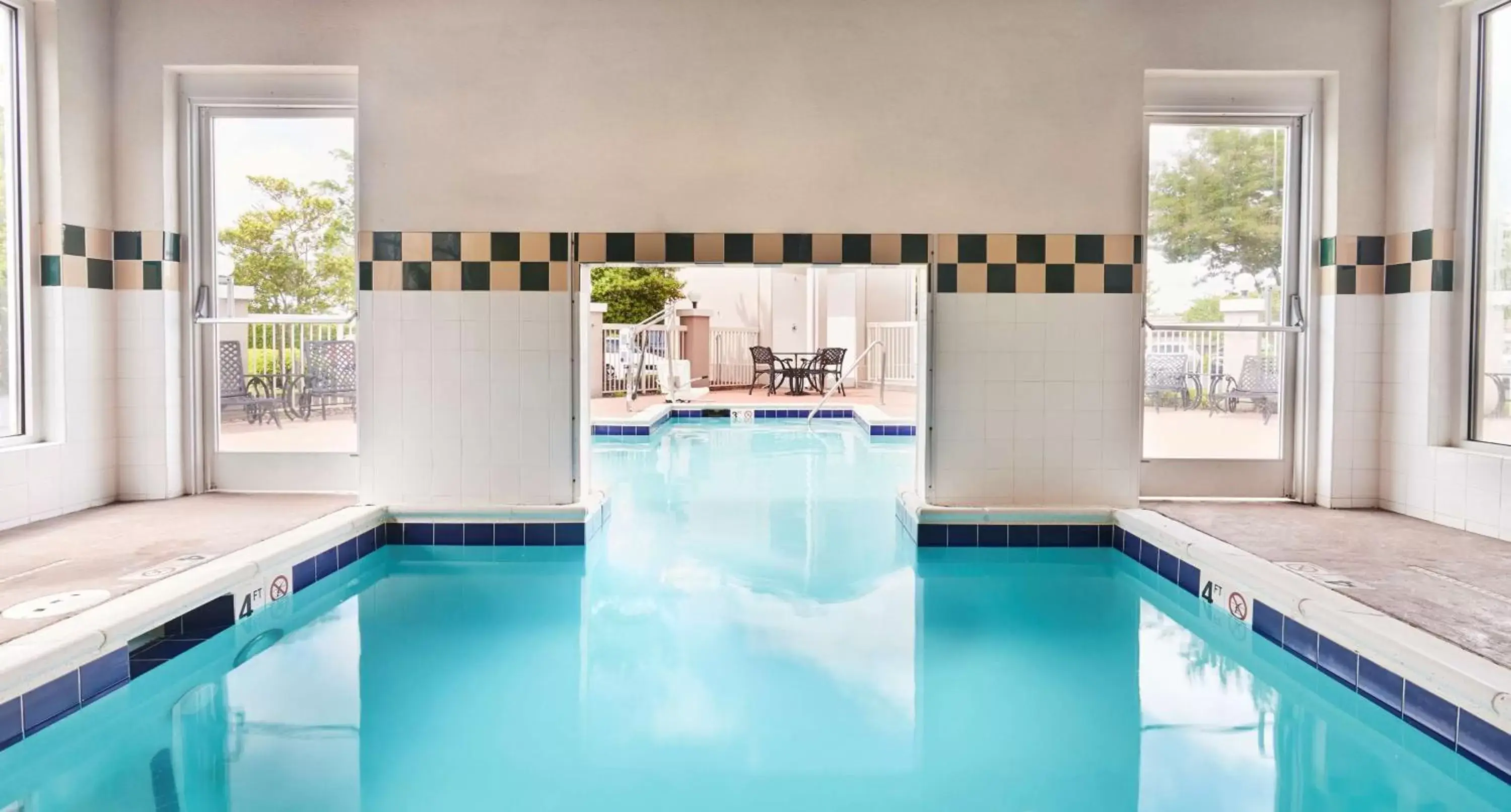 Pool view, Swimming Pool in Hilton Garden Inn Charlotte North