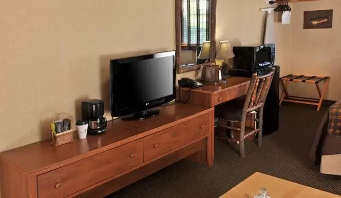 TV and multimedia, Coffee/Tea Facilities in Boarders Inn & Suites by Cobblestone Hotels in Waukon