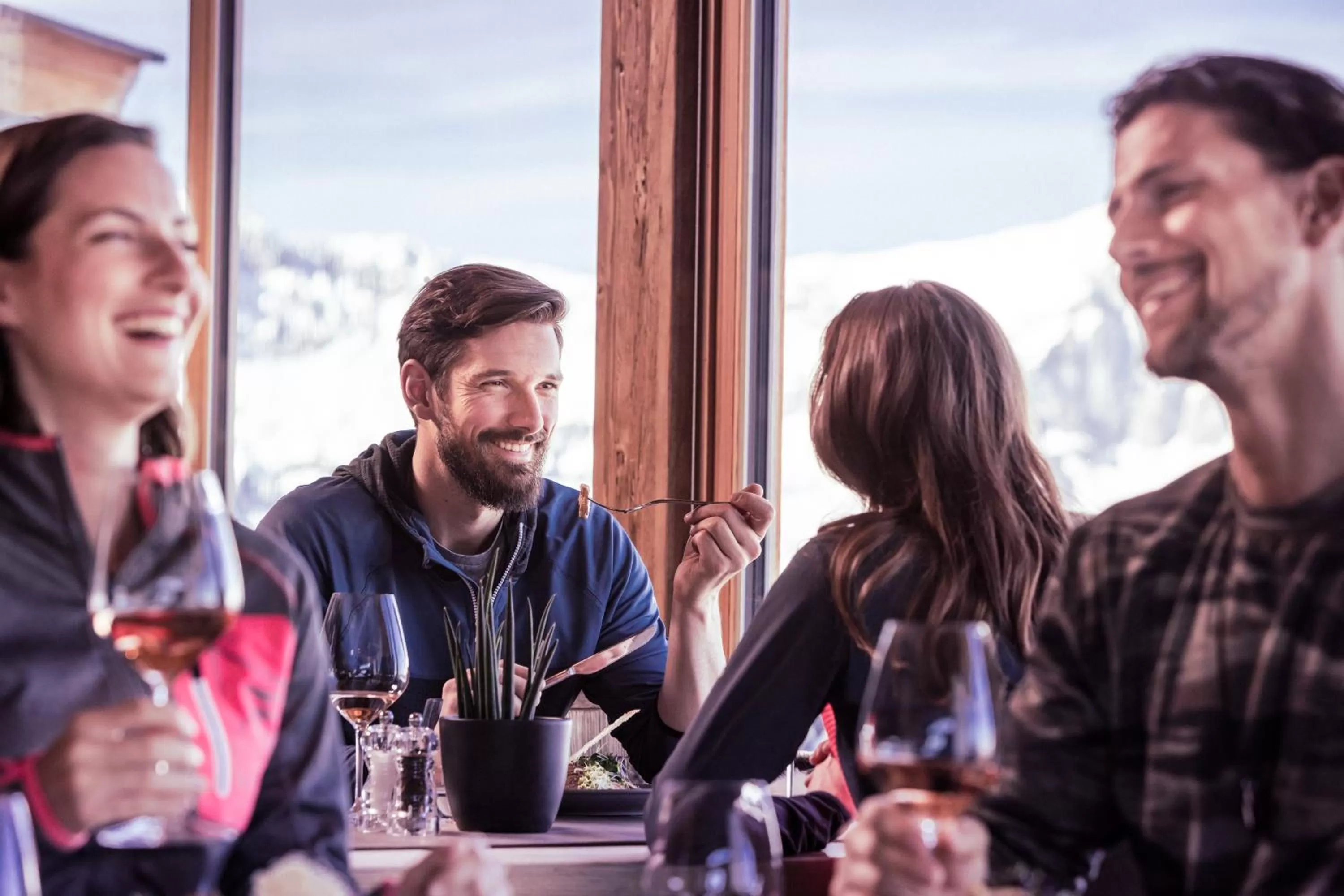 People in Tirol Lodge