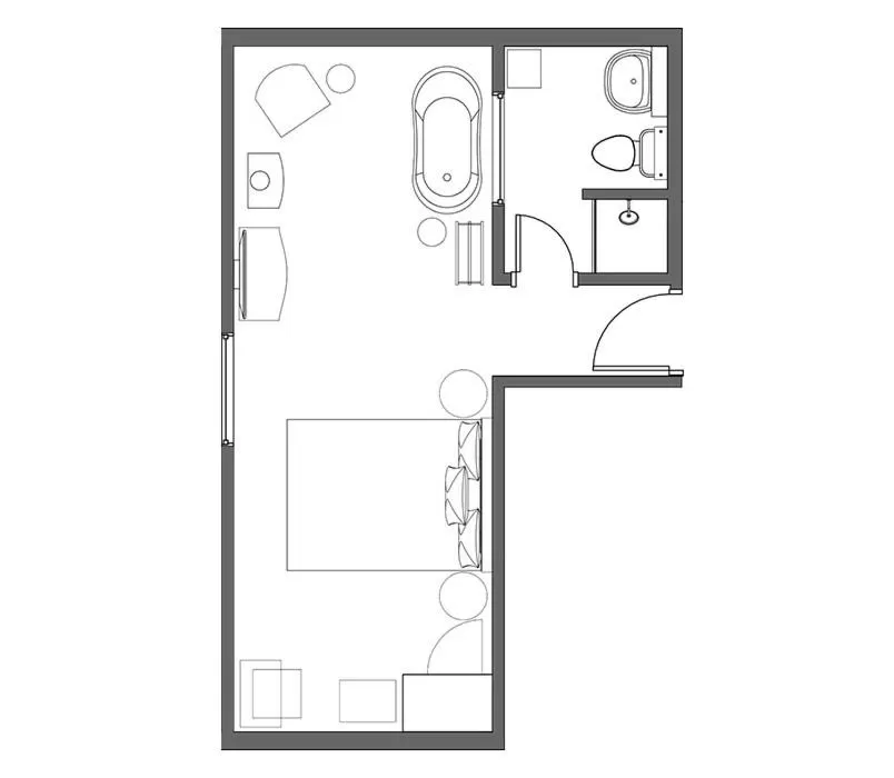 Floor plan in Edwards House
