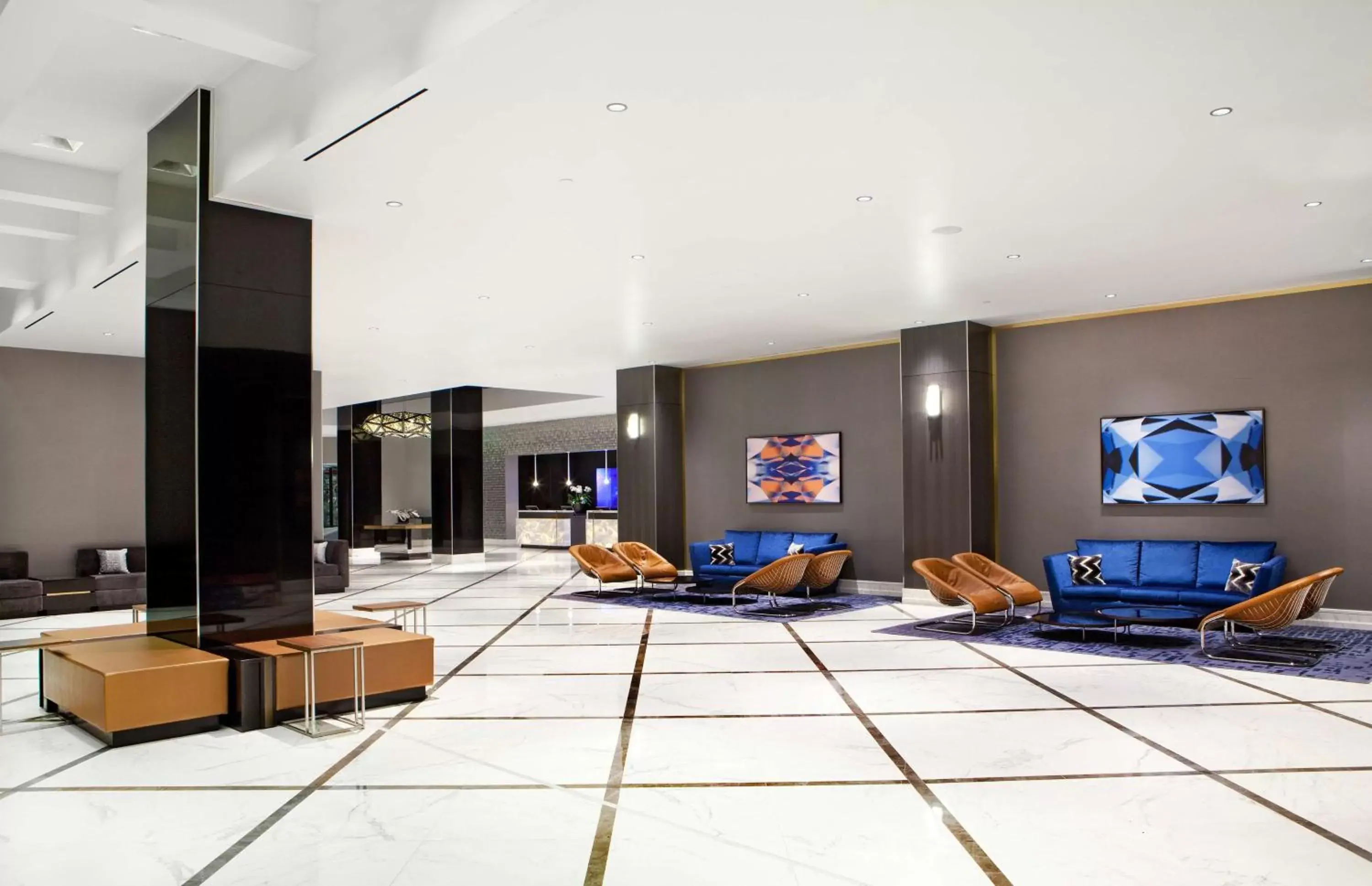 Lobby or reception in Hilton Miami Downtown Lobby or reception in Hilton Miami Downtown