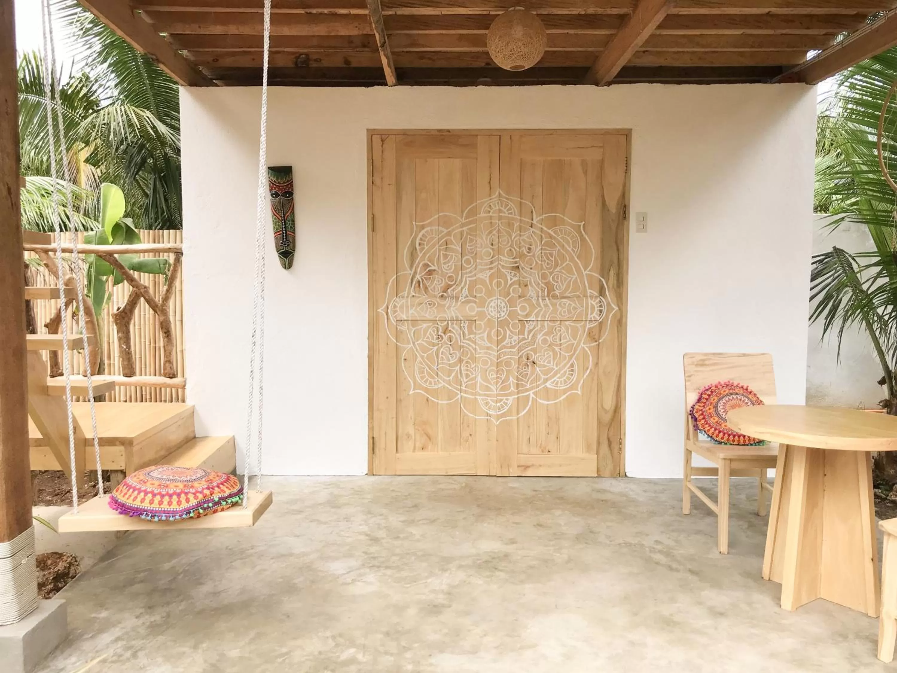 Living room in Mandala Tribe Treehouses