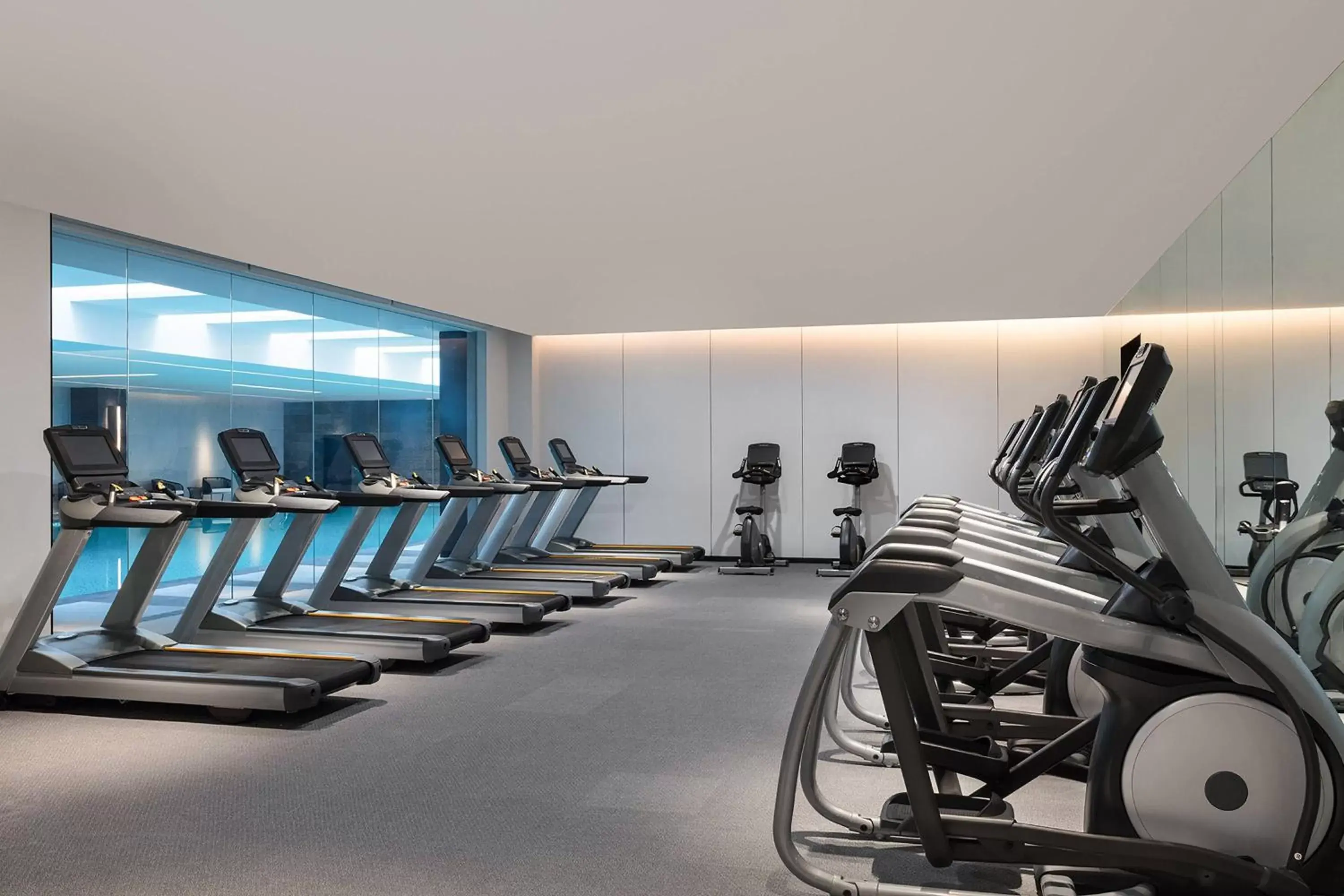 Fitness centre/facilities, Fitness Center/Facilities in Shanghai Marriott Hotel Kangqiao