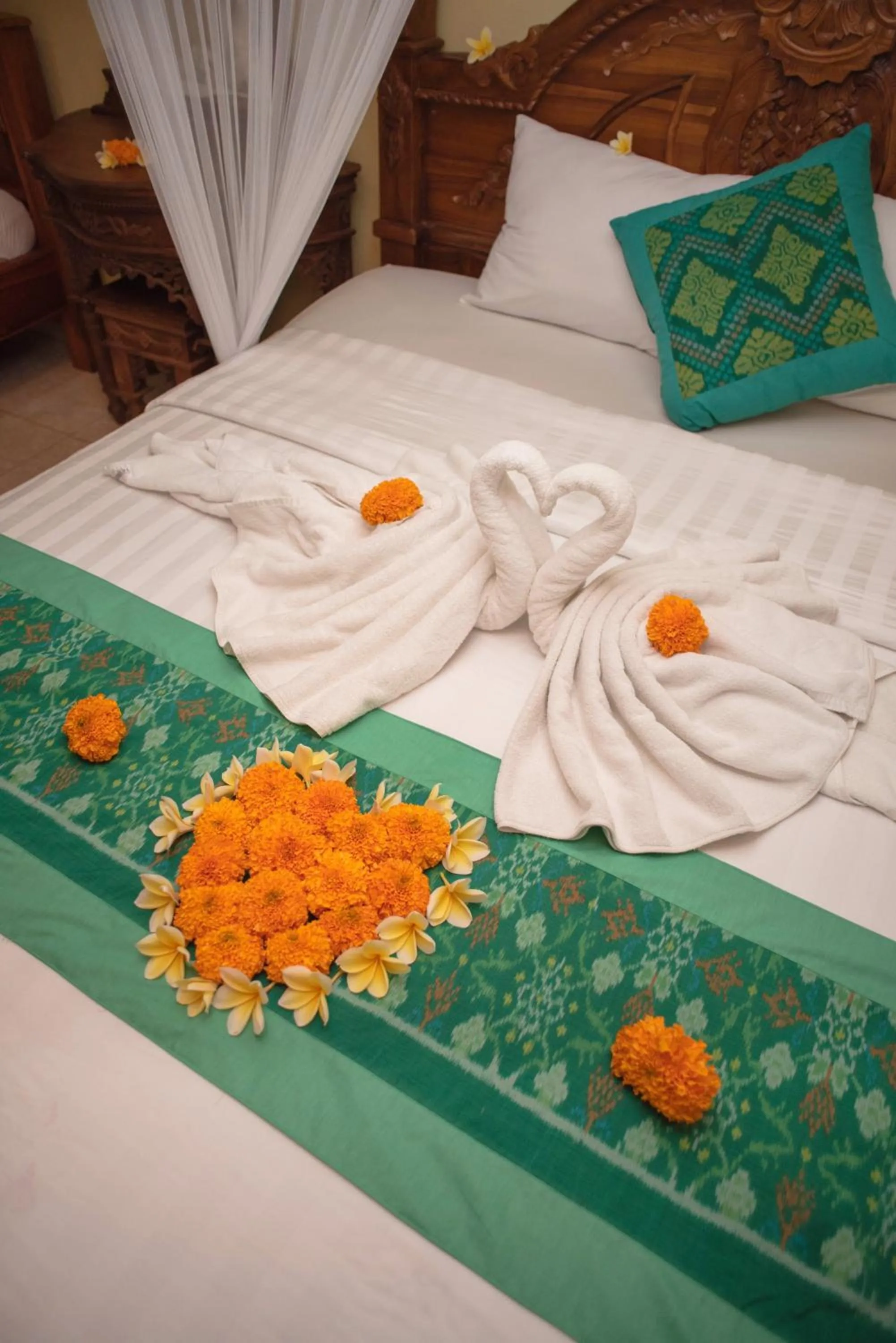 Bed in Suparsa's Homestay