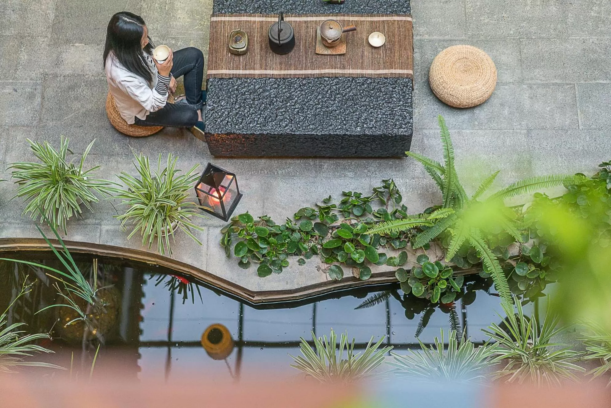 Decorative detail in Dali Yanyuan Mountain Retreat