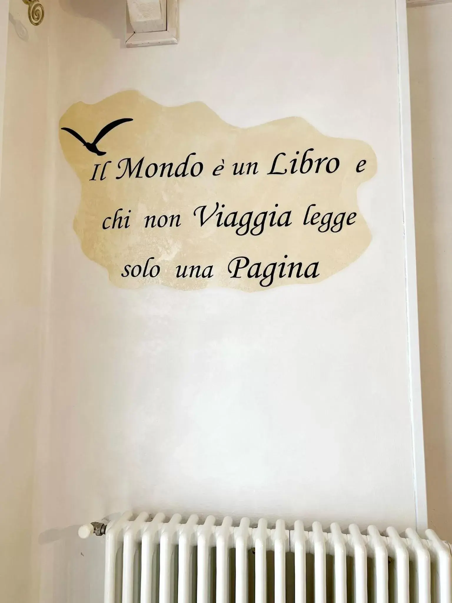 Text overlay in Il Girasole