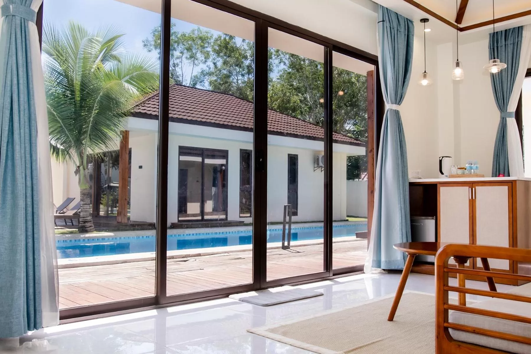 Pool view in Amphitrite Resort