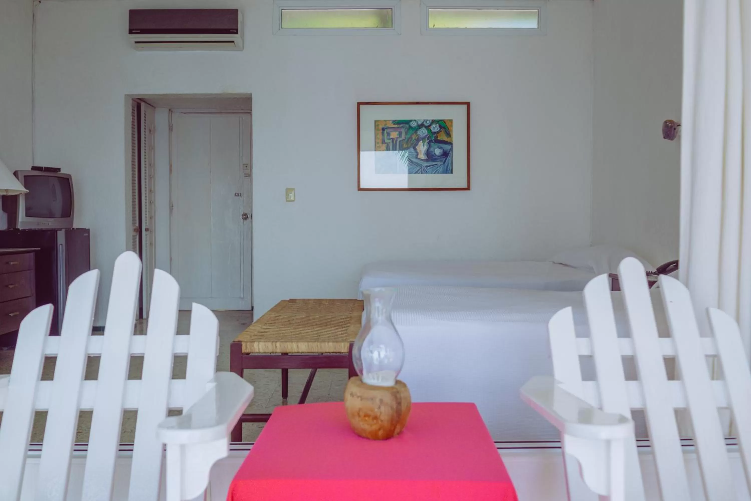 Bed in Hotel Flamingos