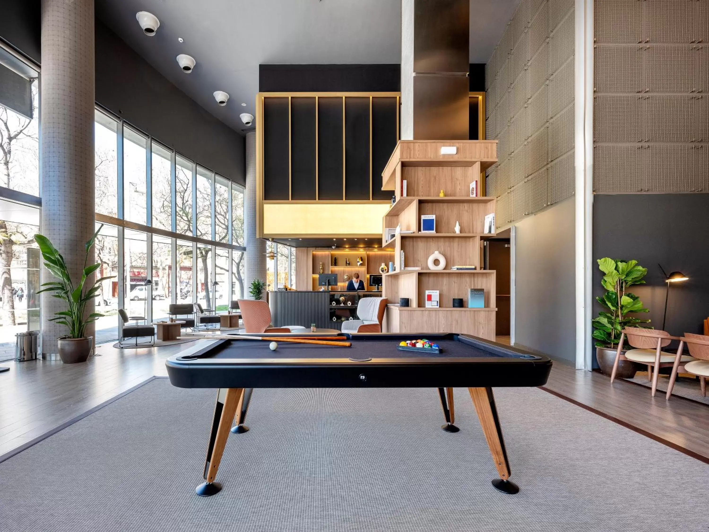 Lobby or reception, Billiards in Hotel Barcelona Condal Mar Affiliated by Meliá