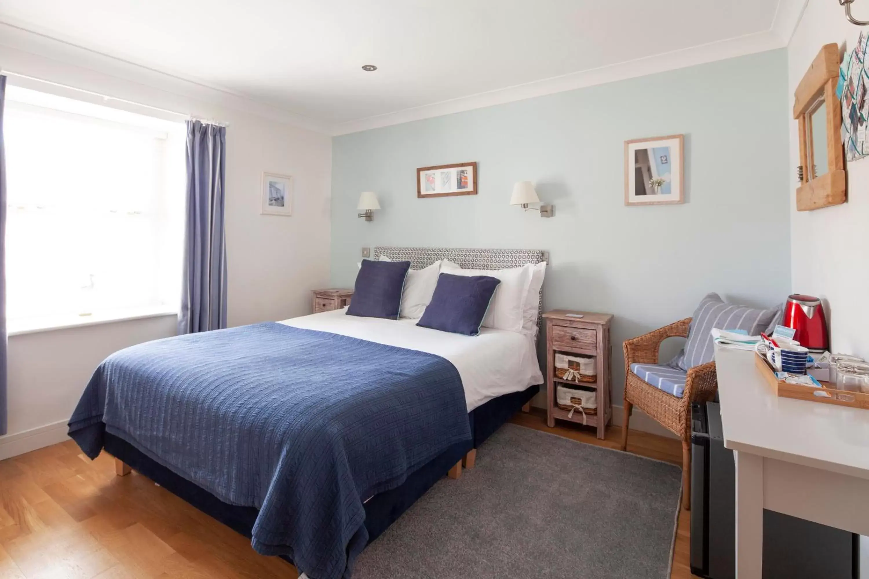 Bed in The Artist Loft, Ensuite Guest Rooms, Porthleven