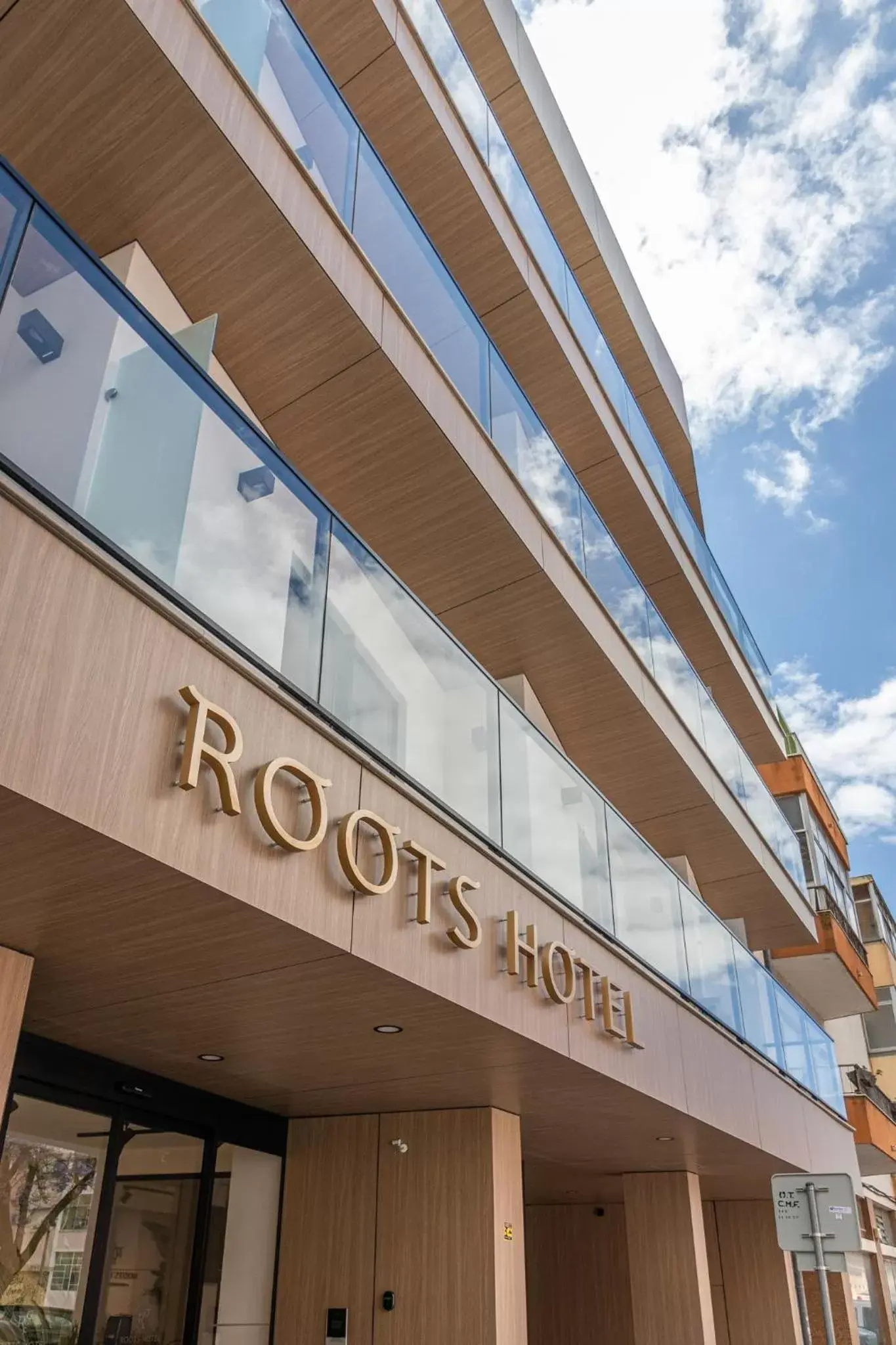 Facade/entrance in Roots Hotel