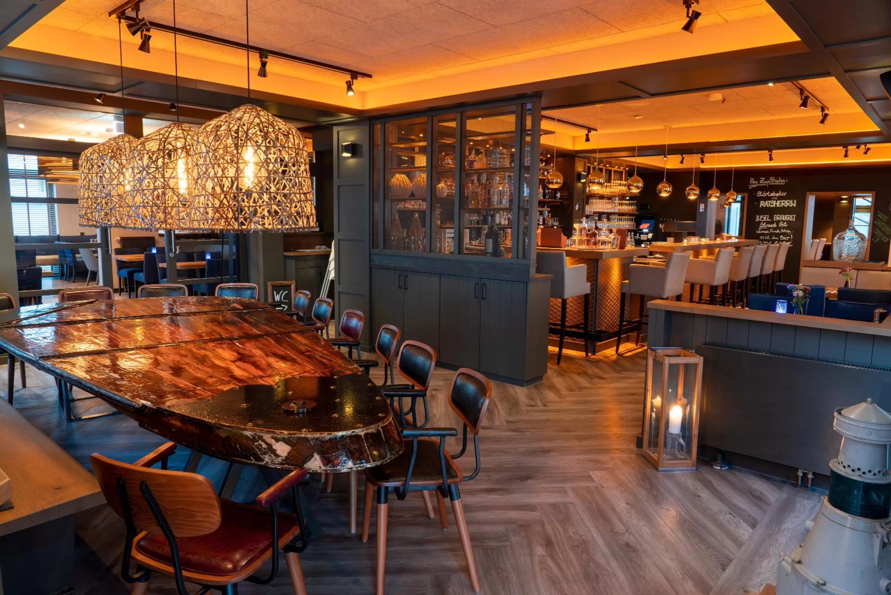 Restaurant/places to eat in Nymphe Strandhotel & Apartments