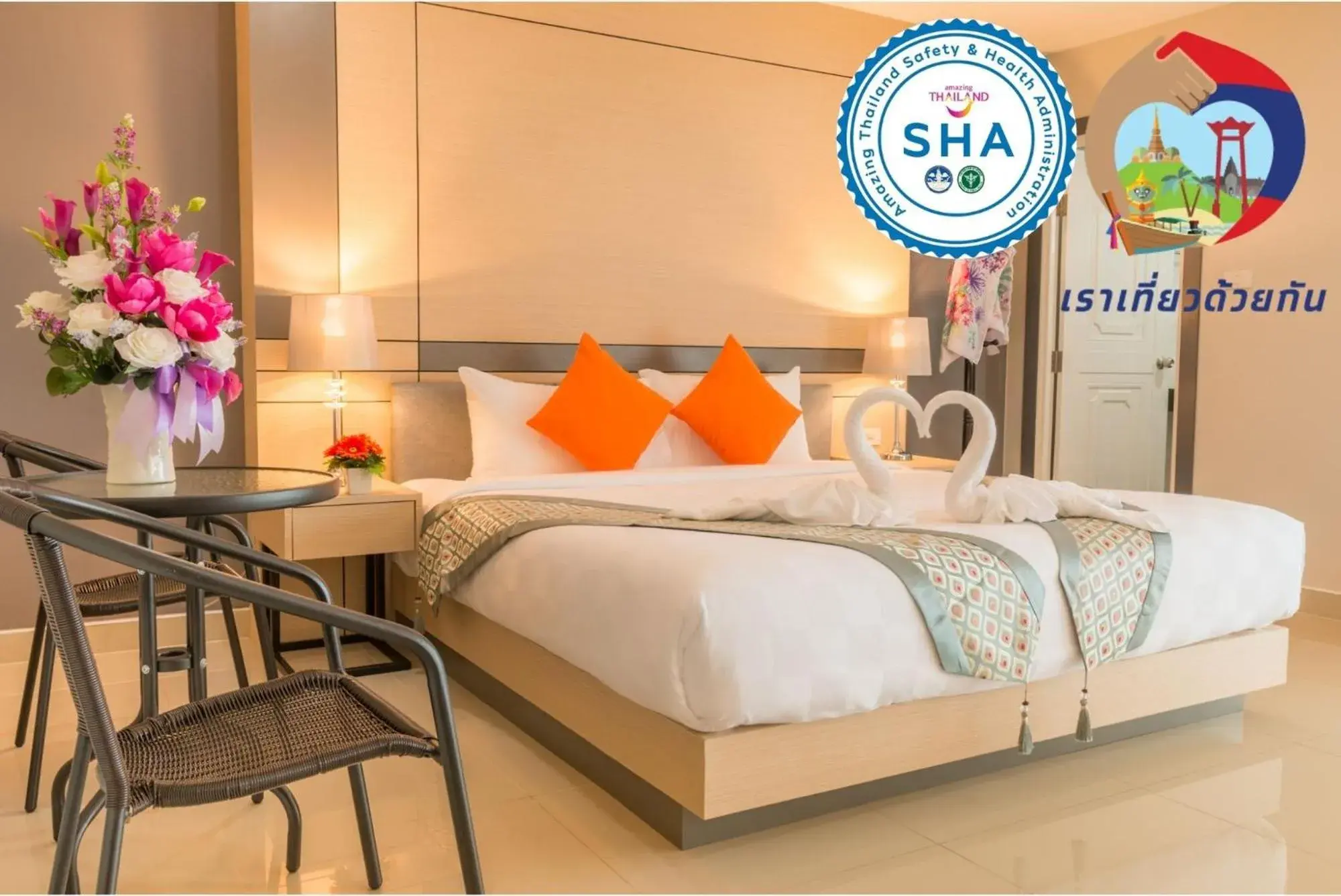 Bed in The Smart Hotel Hat Yai (SHA Extra Plus)