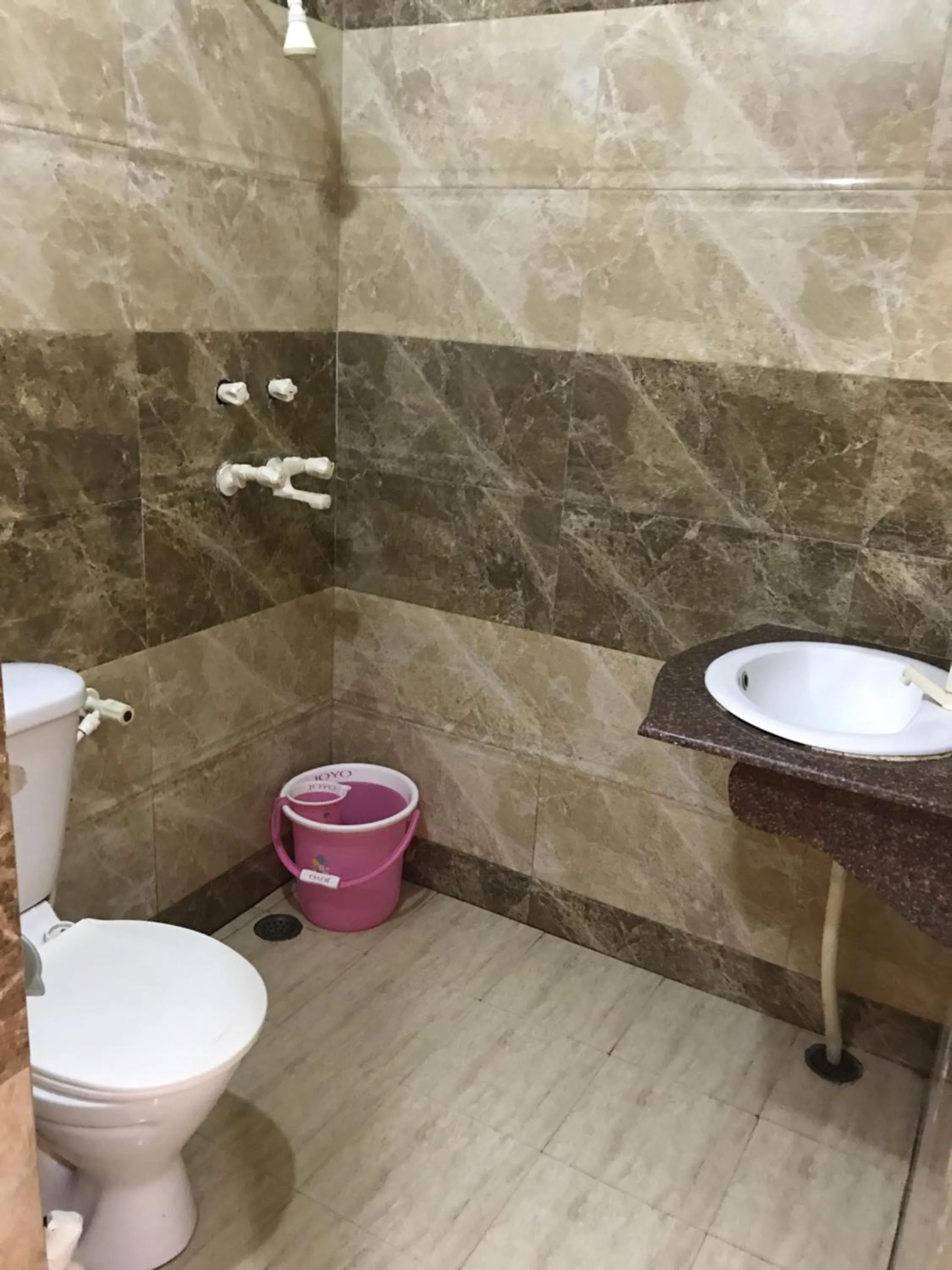 Toilet in Hotel Sheela, 100m from Taj Mahal