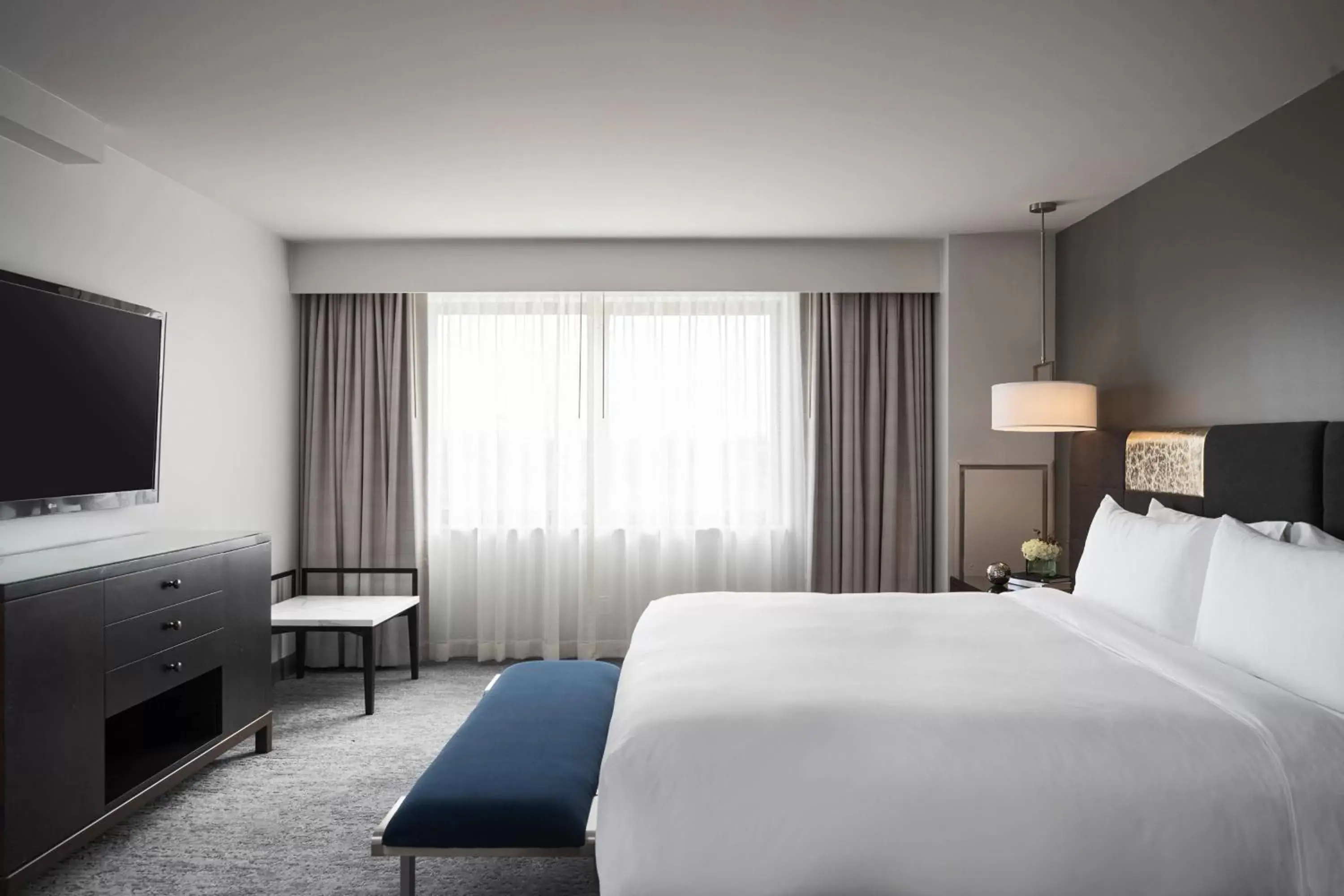 Bedroom, Bed in The Baronette Renaissance Detroit-Novi Hotel