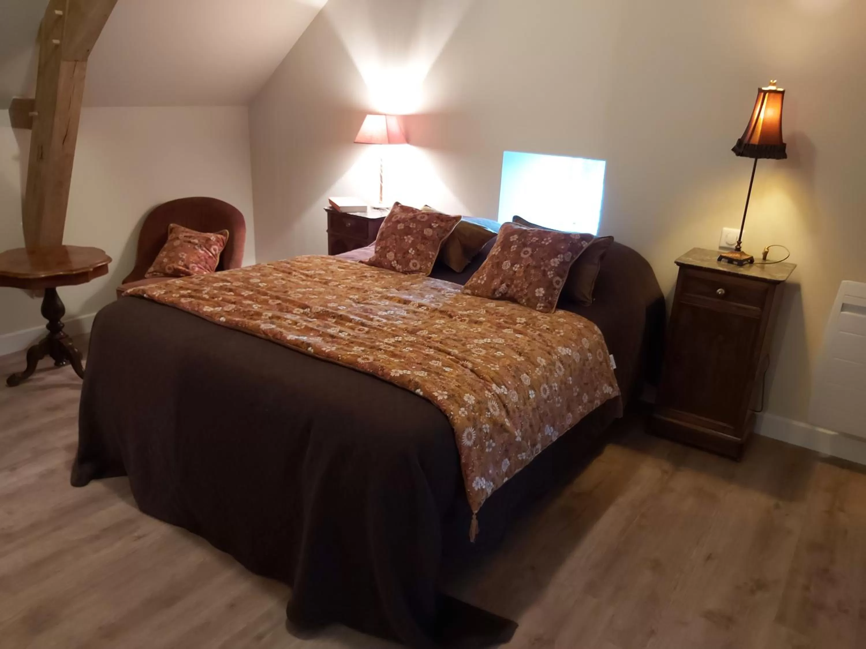 Bed in Chateau De La Moriniere