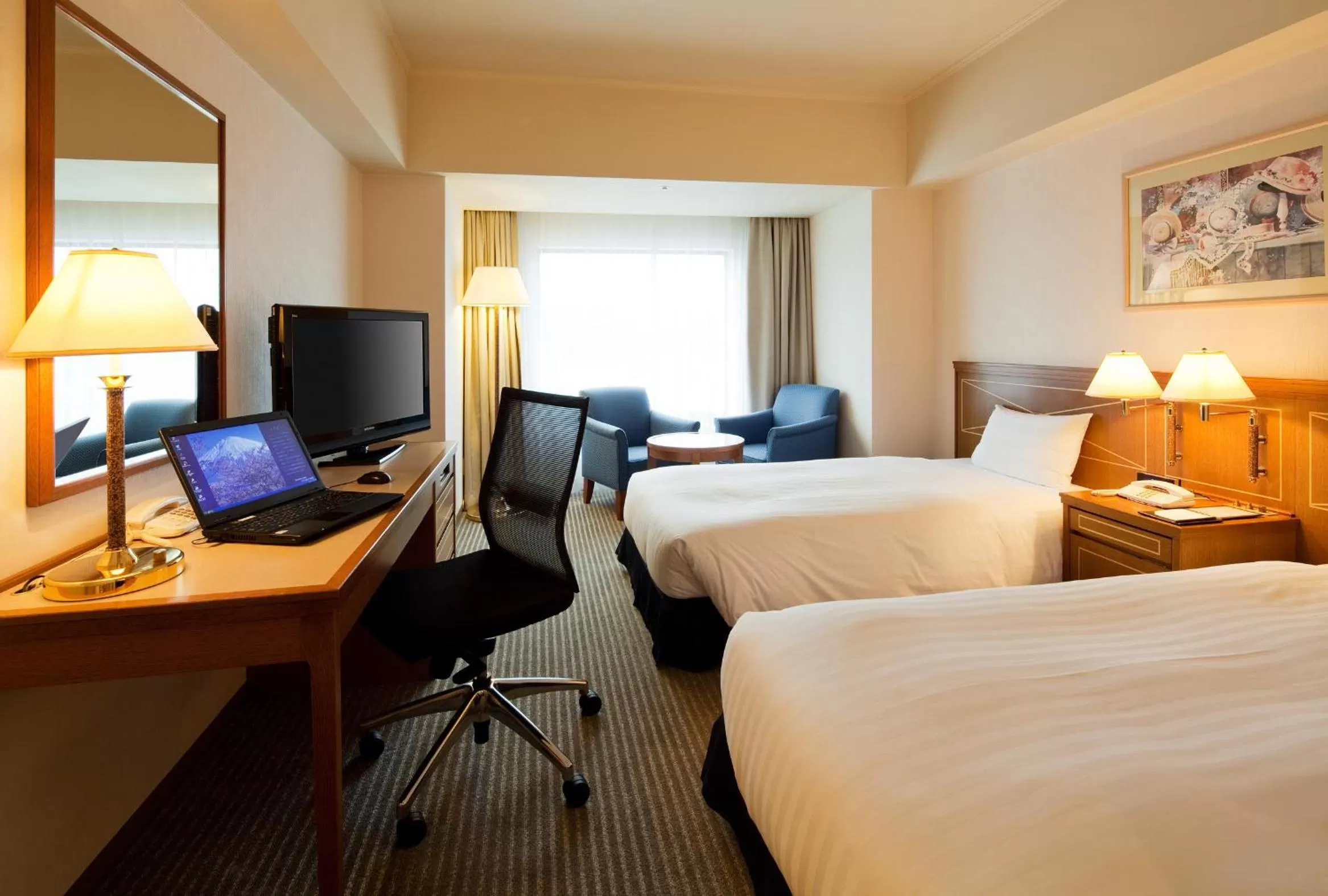 Photo of the whole room, Bed in HOTEL GRAND HILLS SHIZUOKA