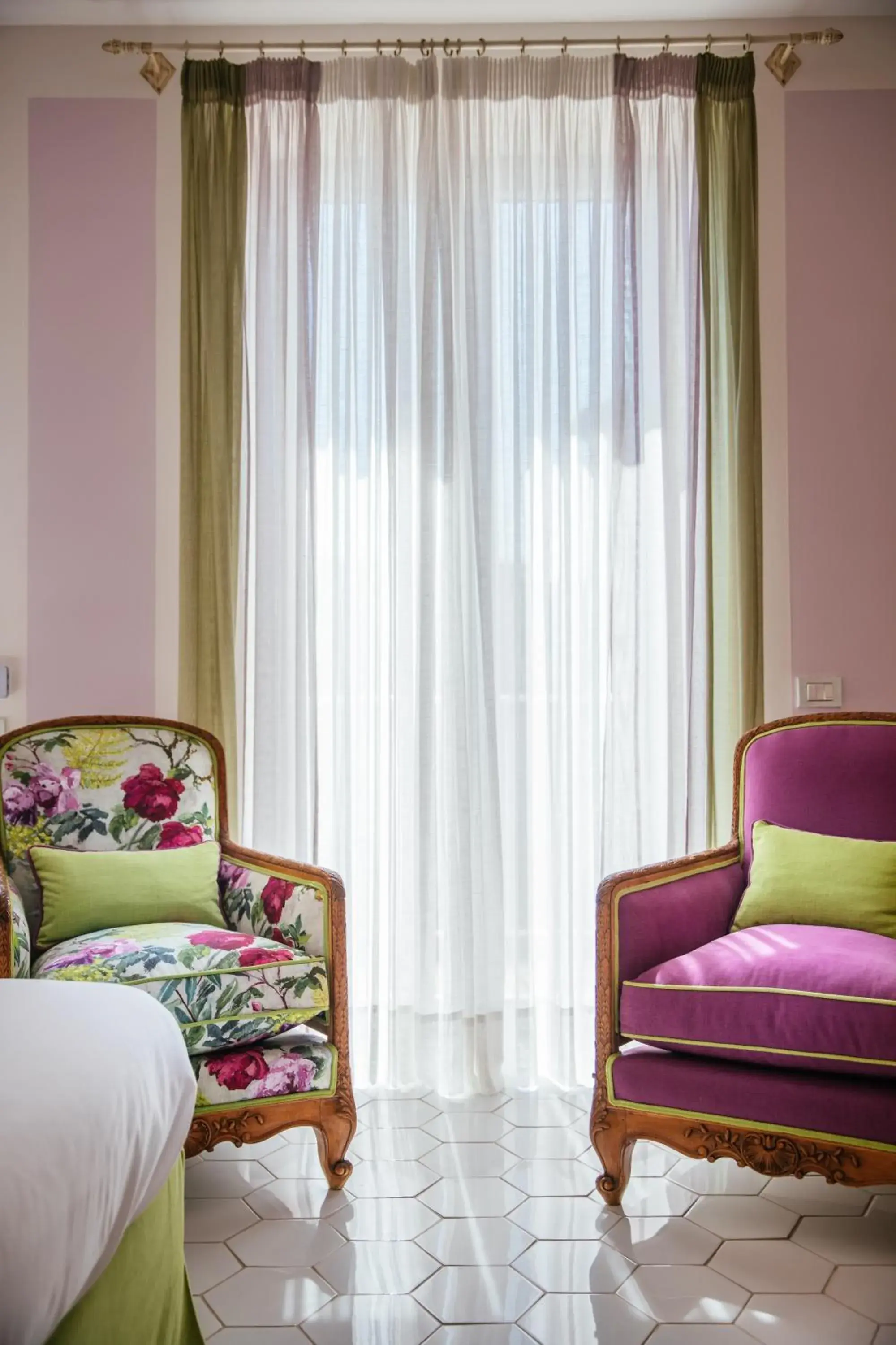 Decorative detail, Seating Area in Boutique Hotel Don Alfonso 1890