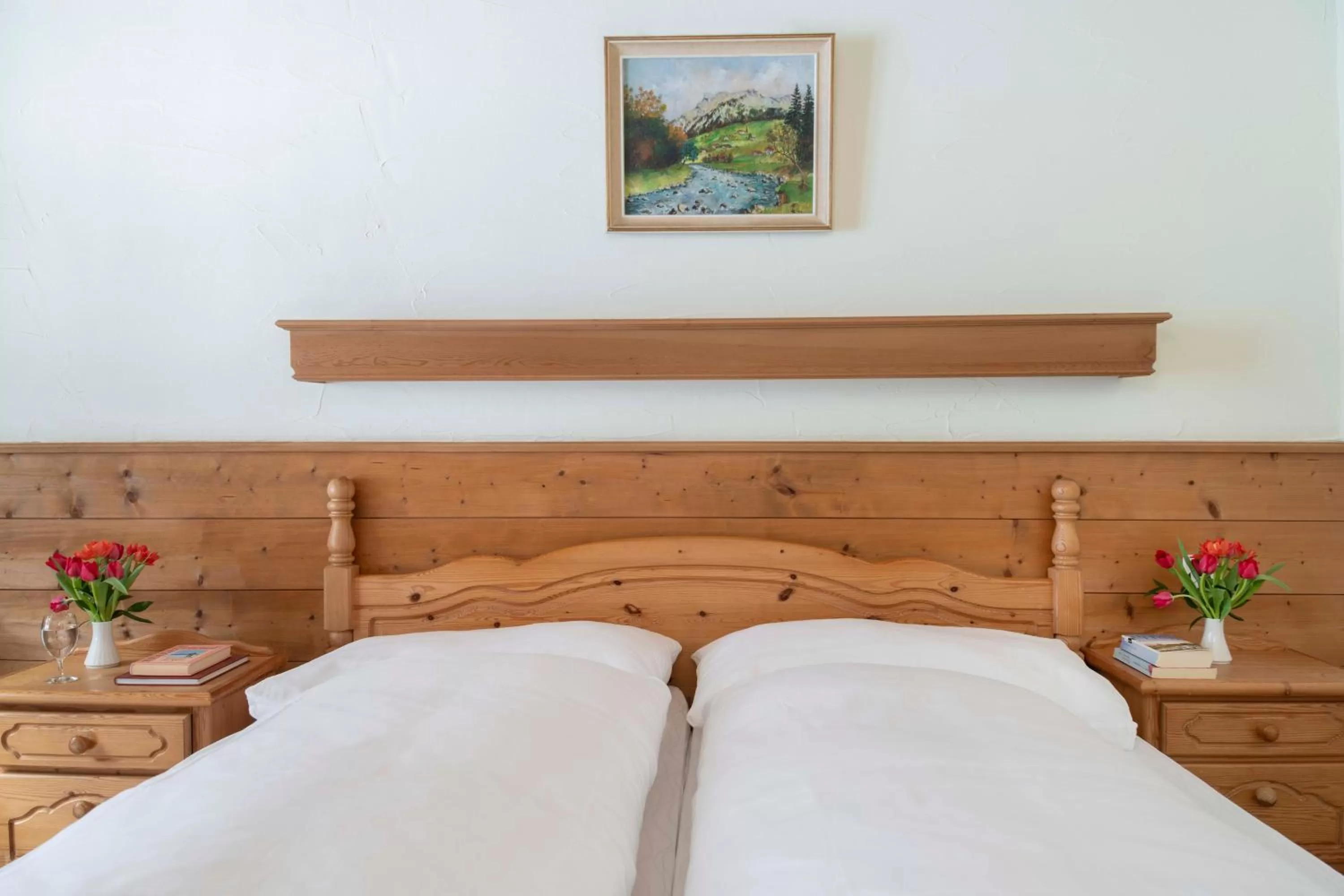 Bed in Hotel Bad Serneus