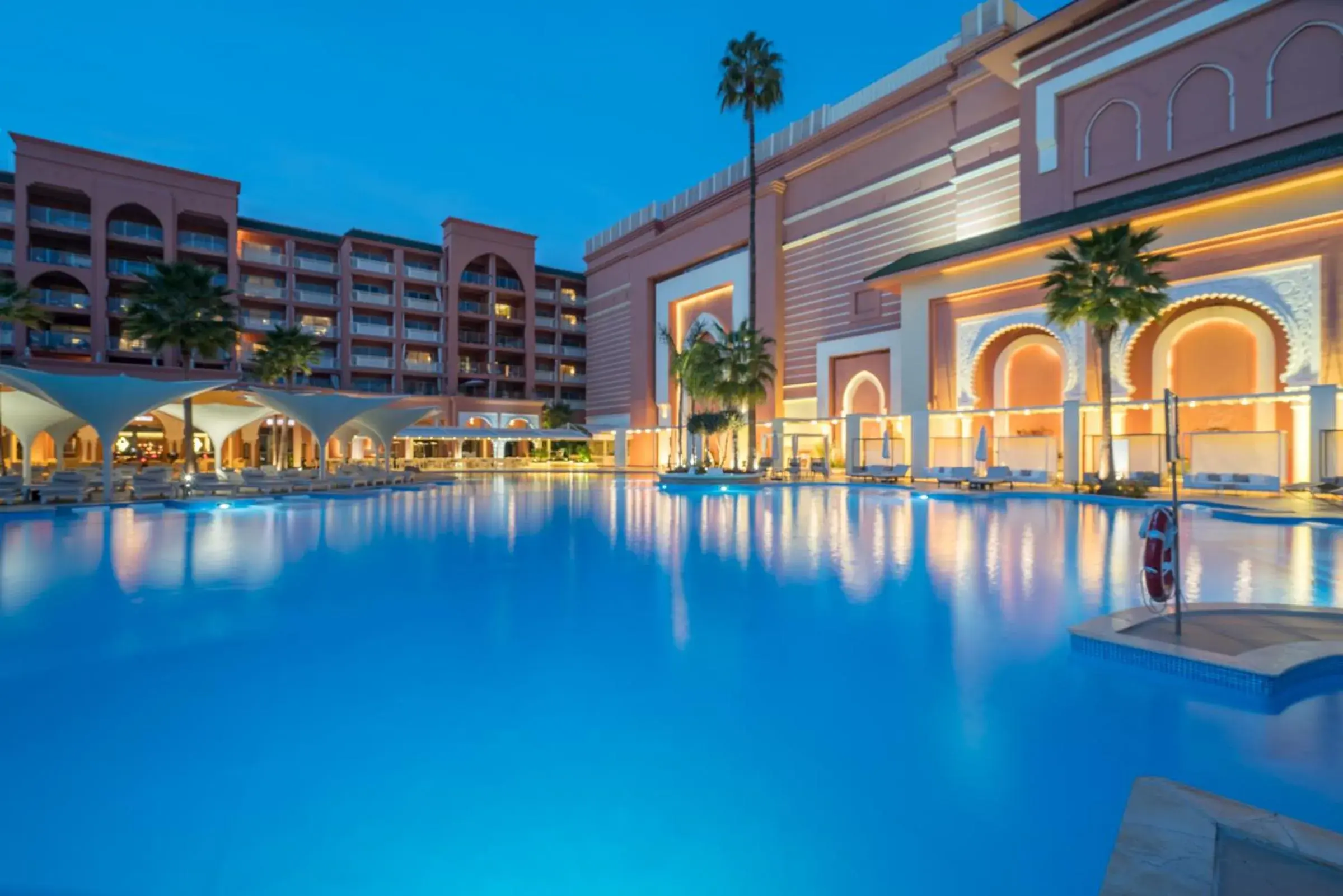 Swimming pool, Property Building in Savoy Le Grand Hotel Marrakech