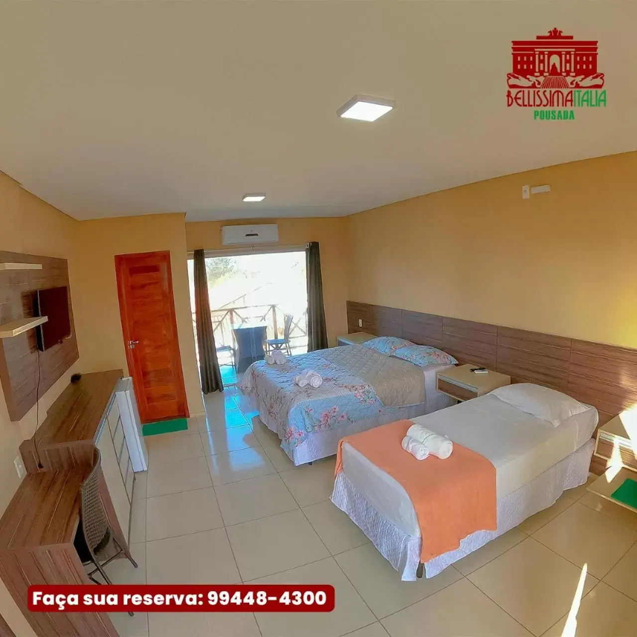 Triple Room in Pousada Bellissima Italia Triple Room in Pousada Bellissima Italia