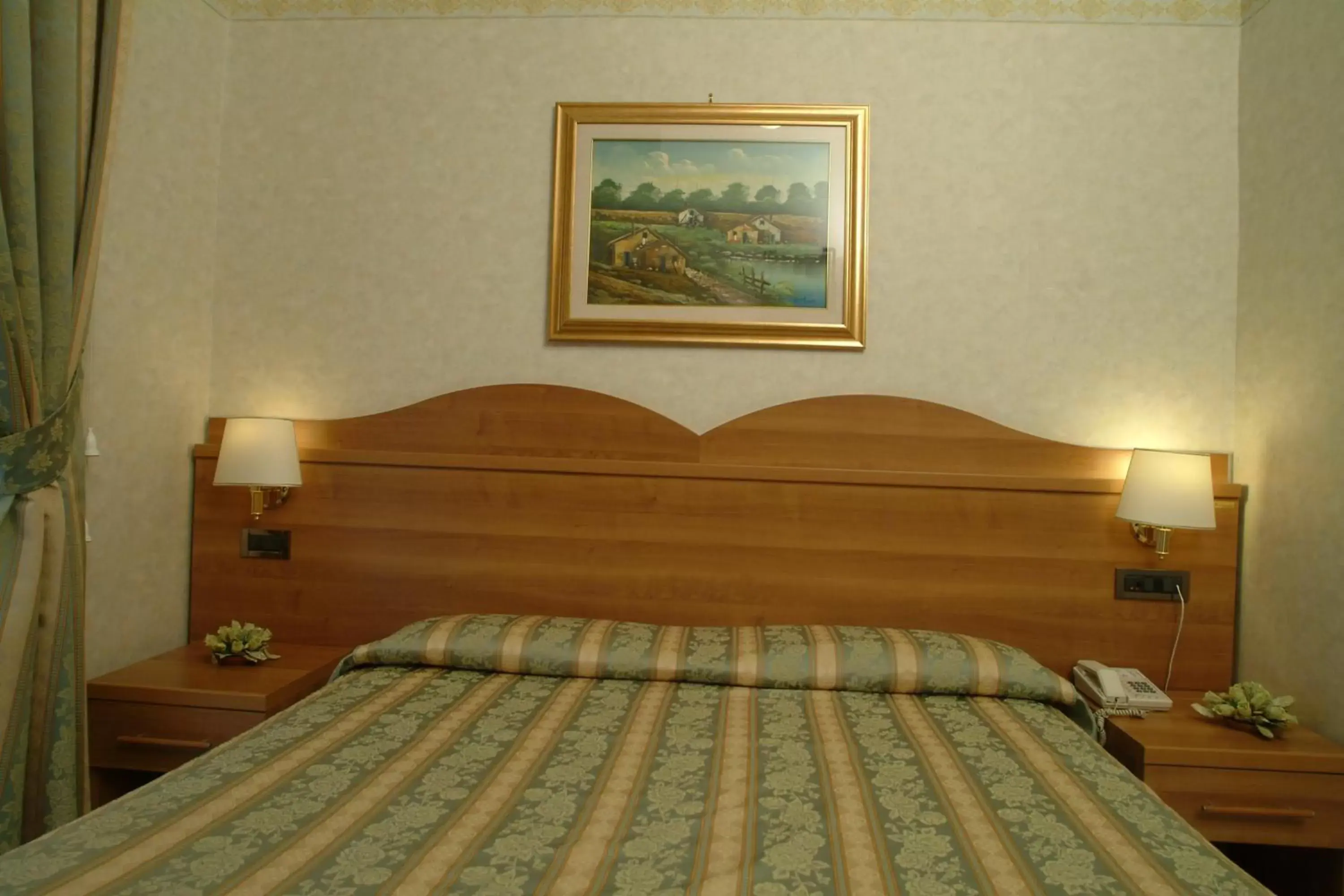 Bed in Hotel Teti