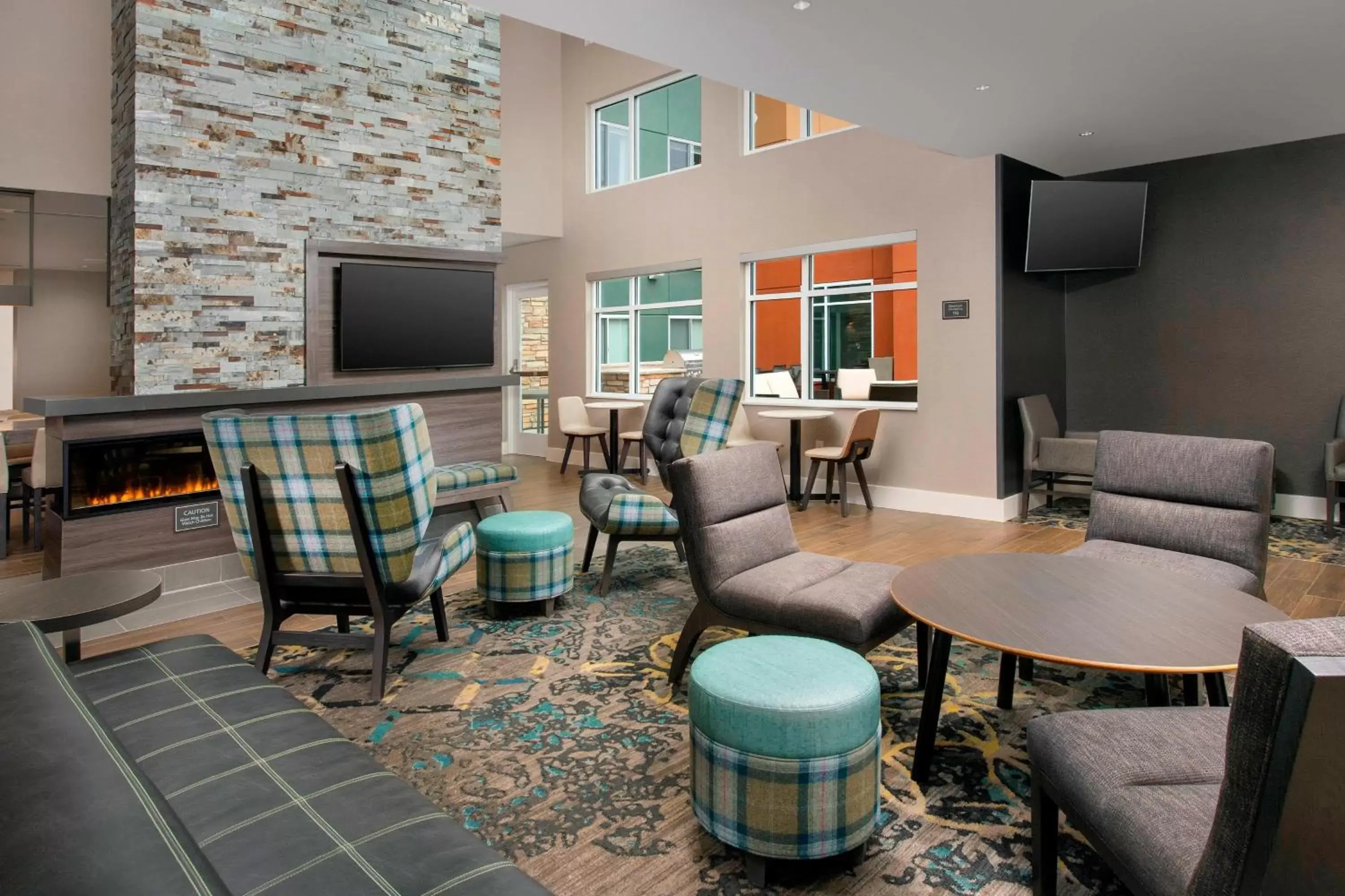 Lobby or reception, Seating Area in Residence Inn by Marriott Denver Airport/Convention Center