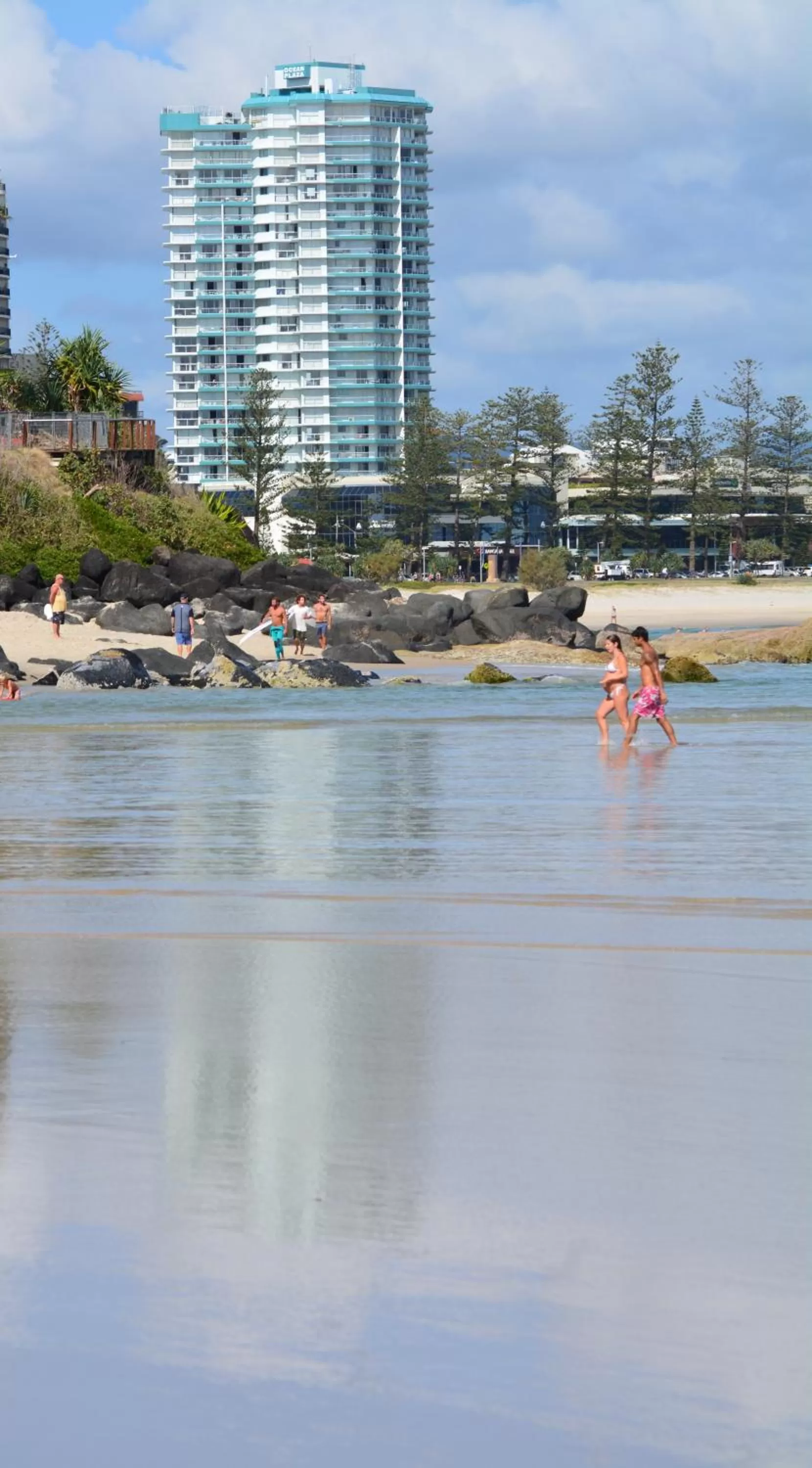 Beach in Ocean Plaza Resort