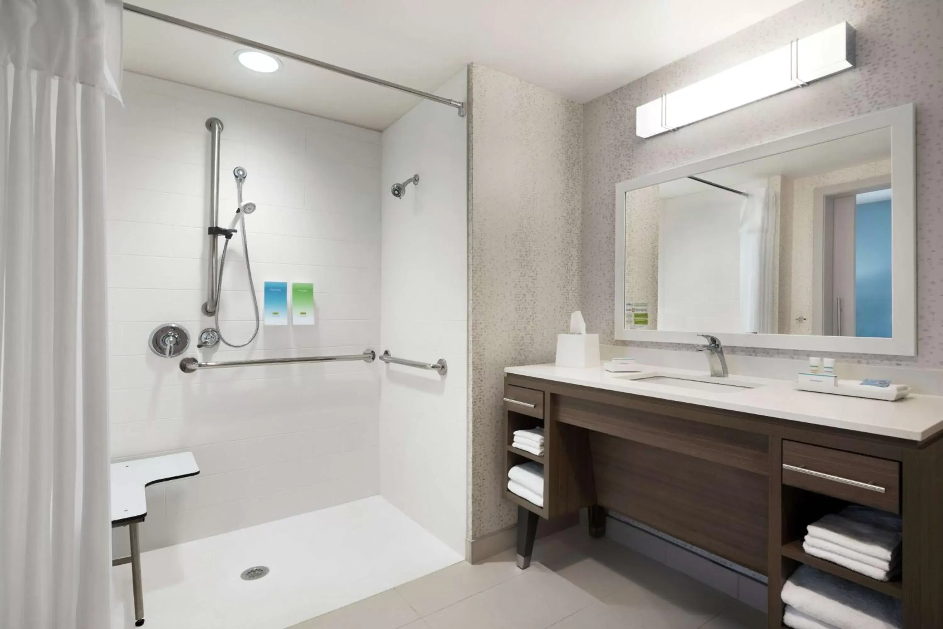 Bathroom in Home2 Suites By Hilton Brooklyn Park Minneapolis