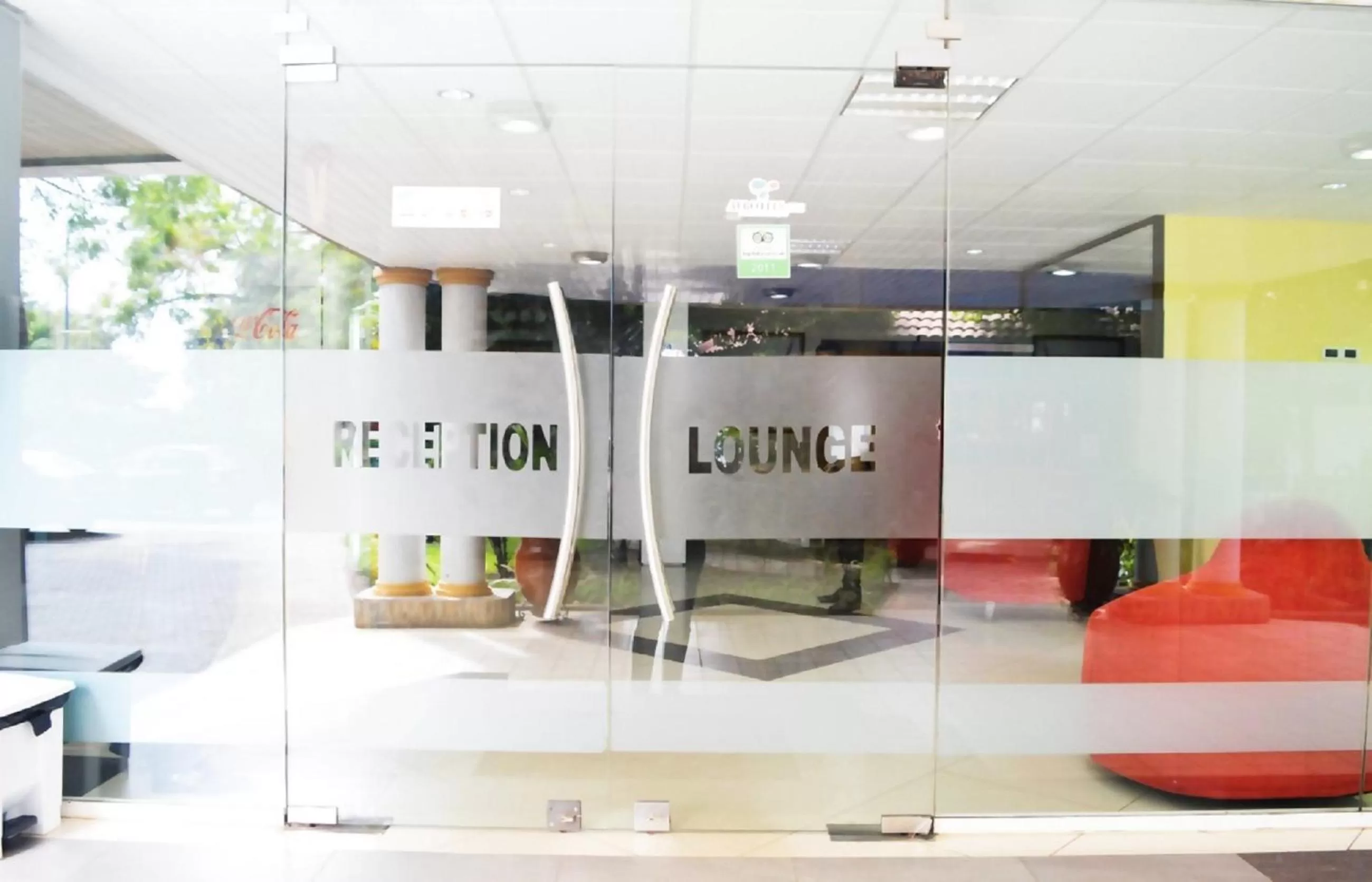 Lobby or reception in Airside Hotel