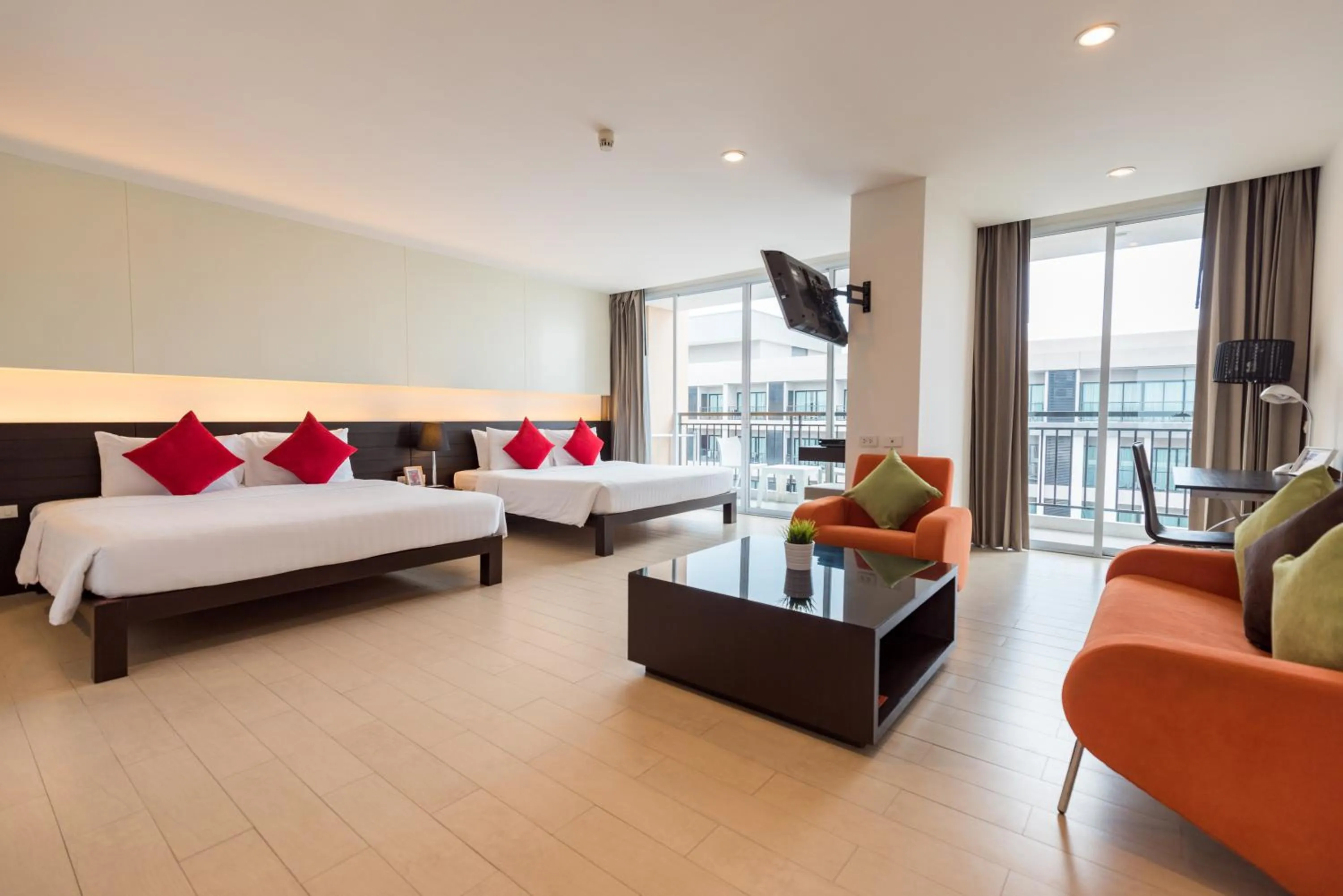 Bed in Hotel J Pattaya