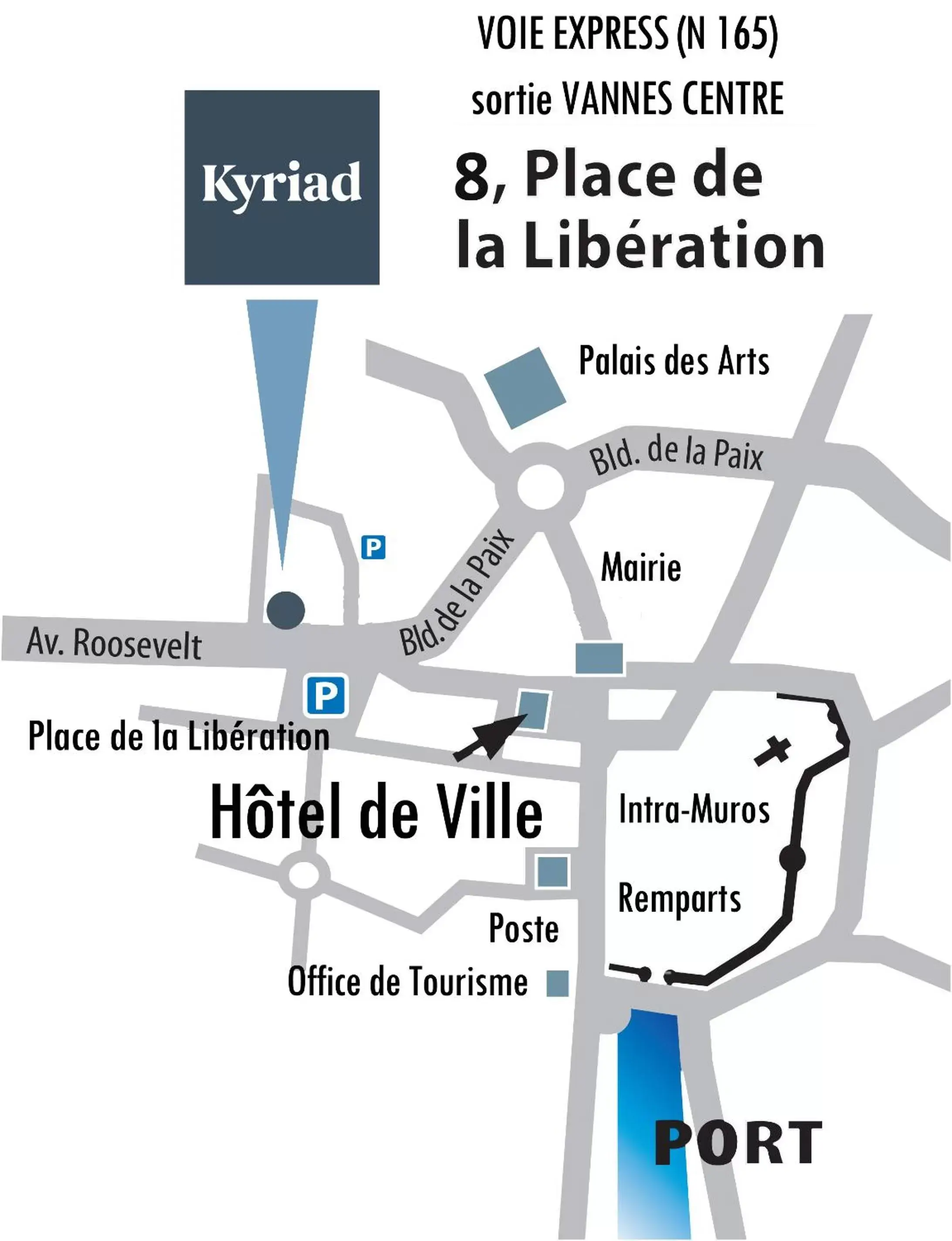 Property logo or sign, Bird's-eye View in Kyriad Vannes Centre Ville