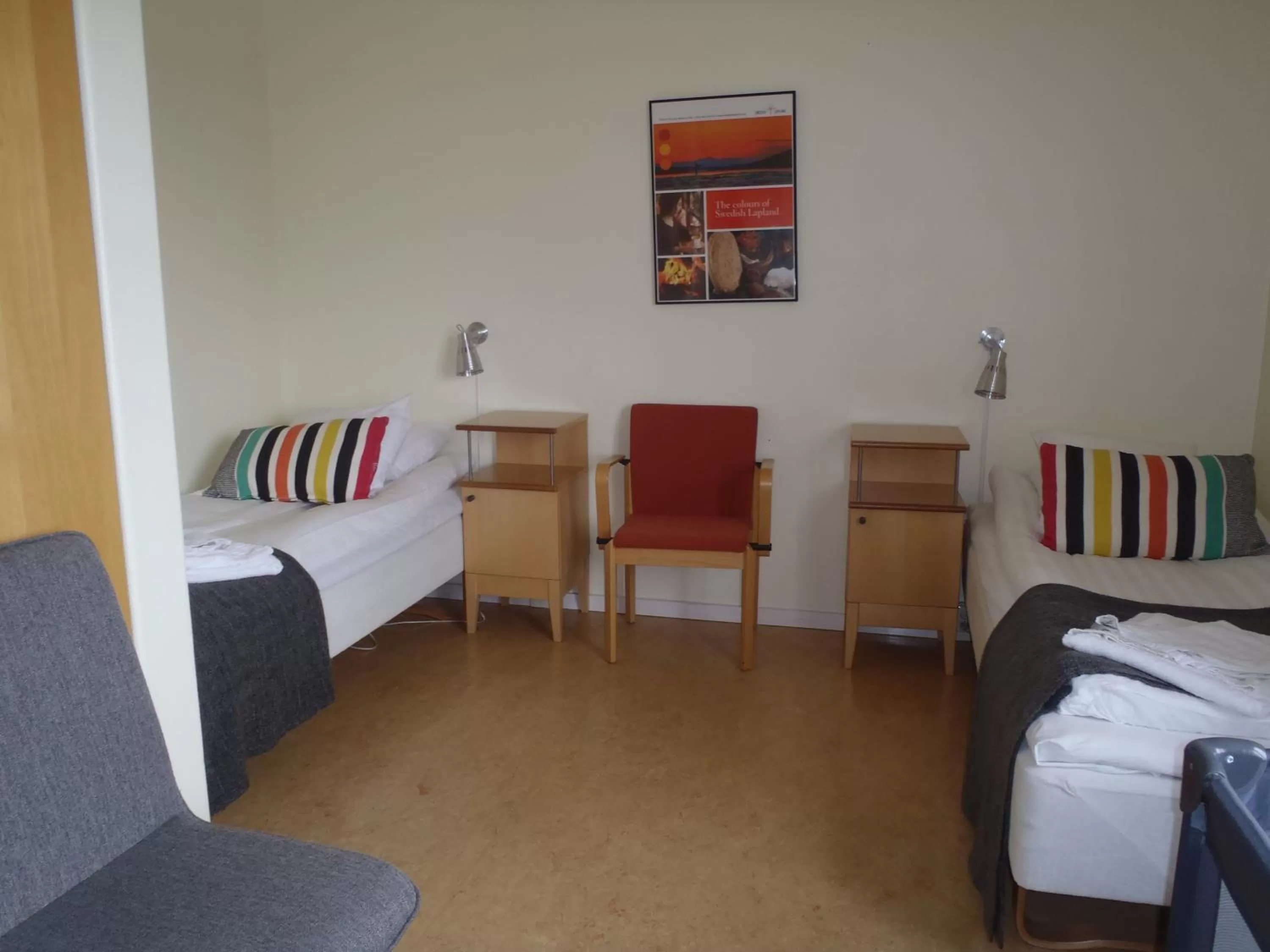 Bed in STF Malmfältens Folkhögskola