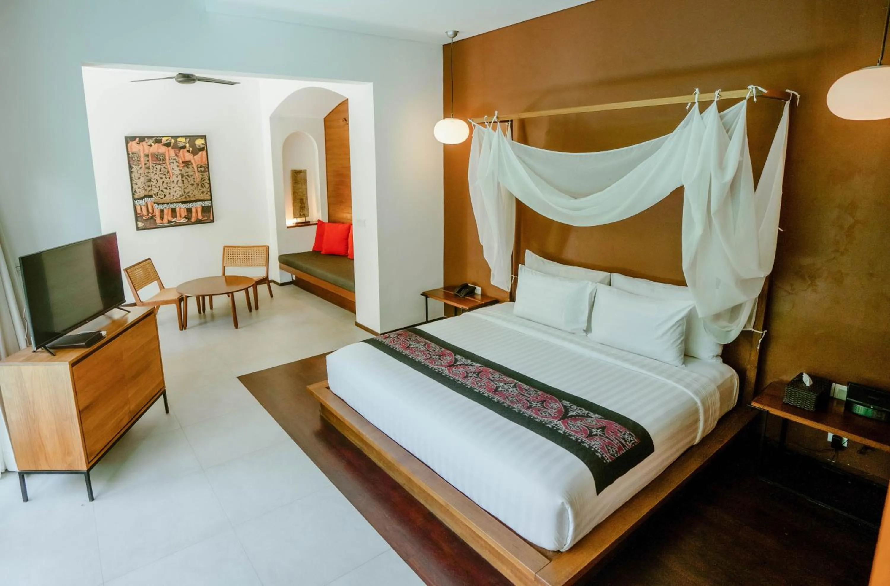 Property building, Bed in Abia Villa Legian