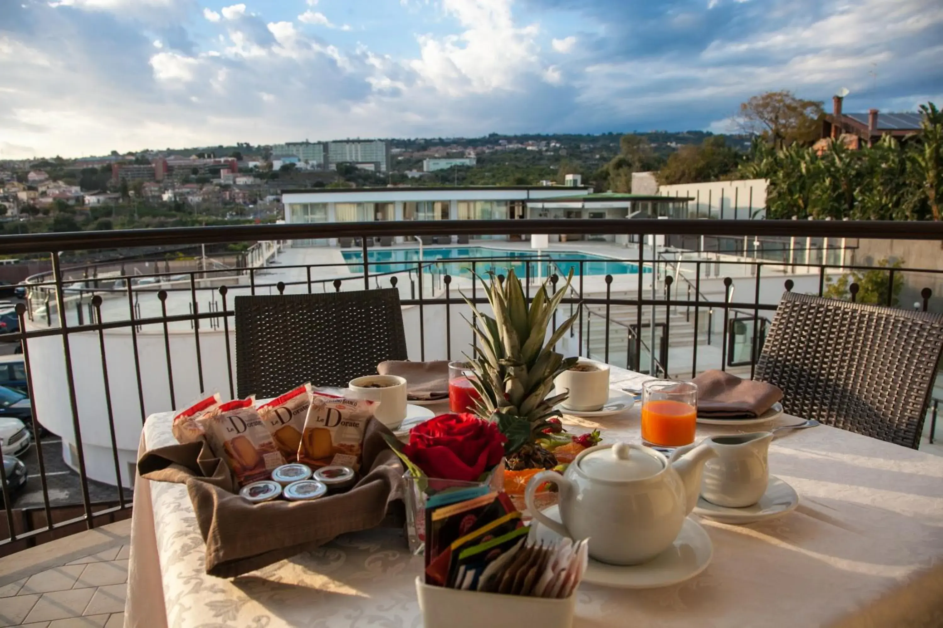 Pool view in 4 Spa Resort Hotel Pool view in 4 Spa Resort Hotel