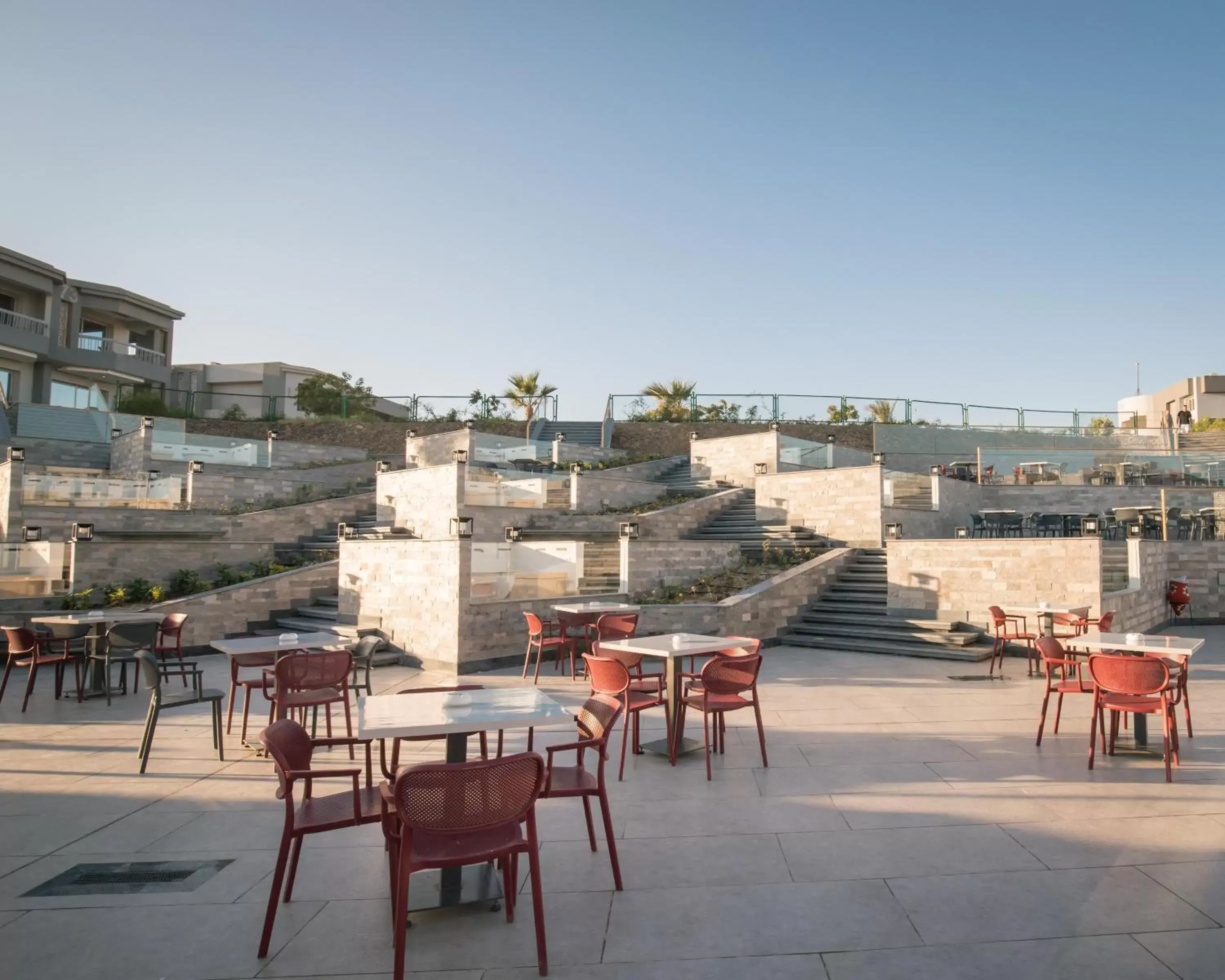 Balcony/Terrace, Restaurant/Places to Eat in Hurghada Long Beach Resort