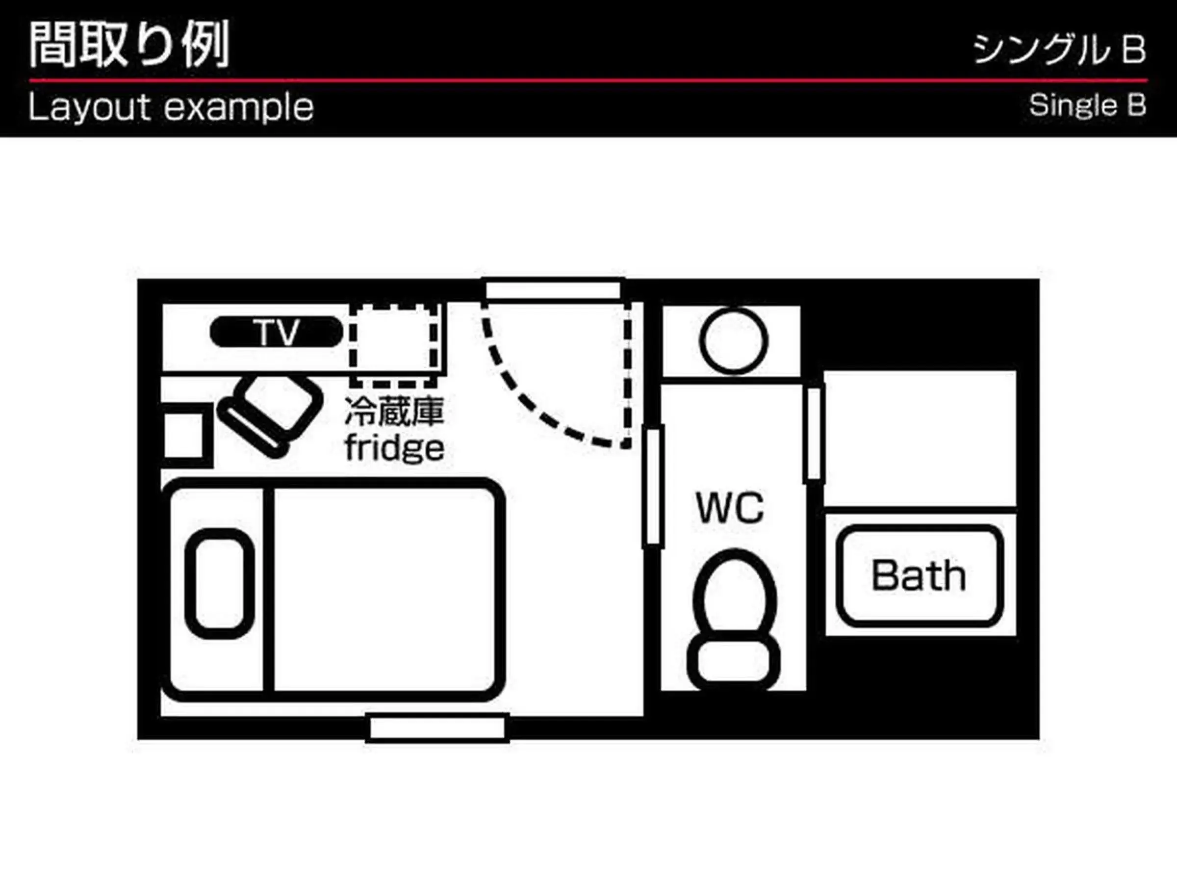 Floor Plan in Green Rich Hotel Kyoto Station South (Artificial hot spring Futamata Yunohana)