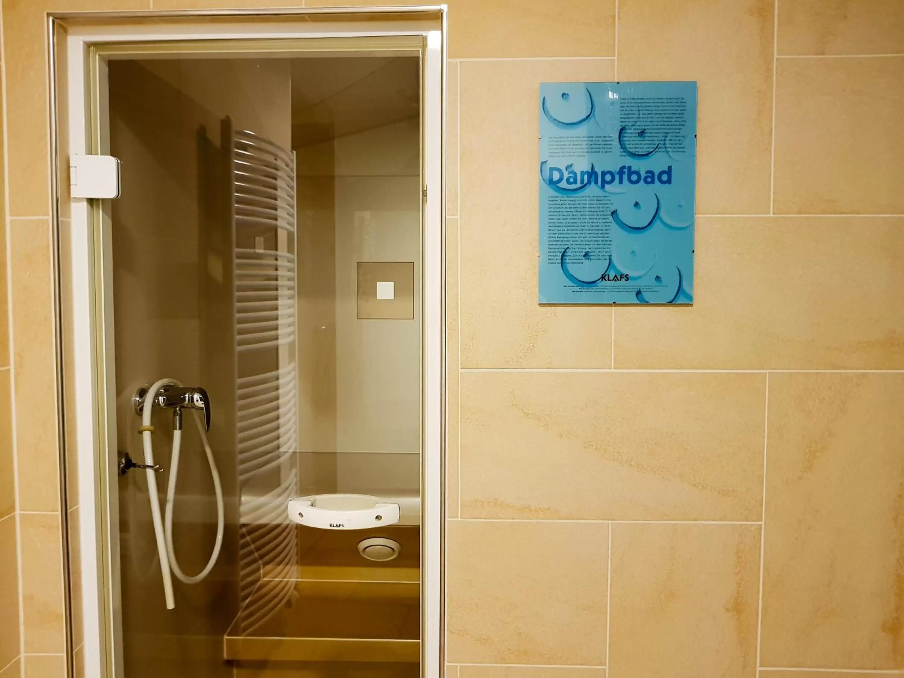 Steam room in Seehotel Hubertus