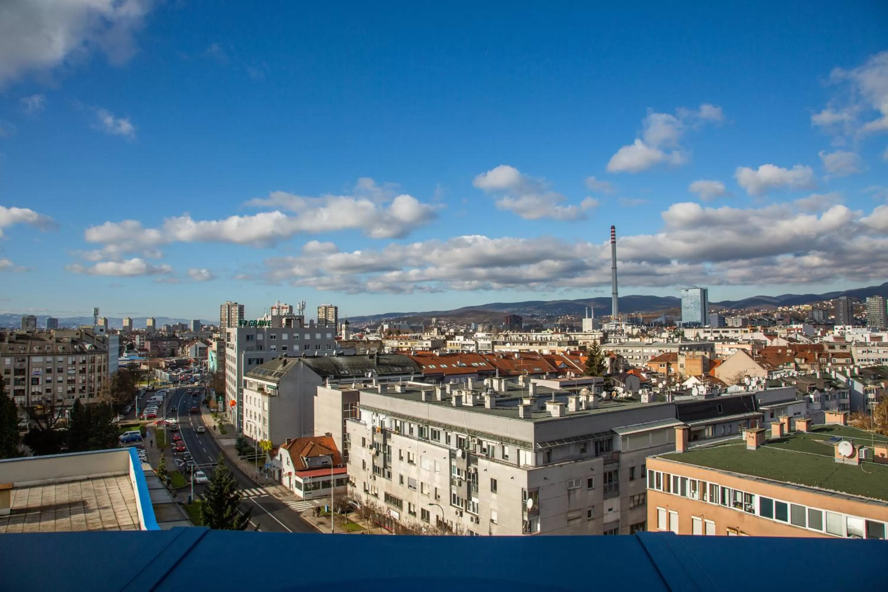 City view in Hotel Blue