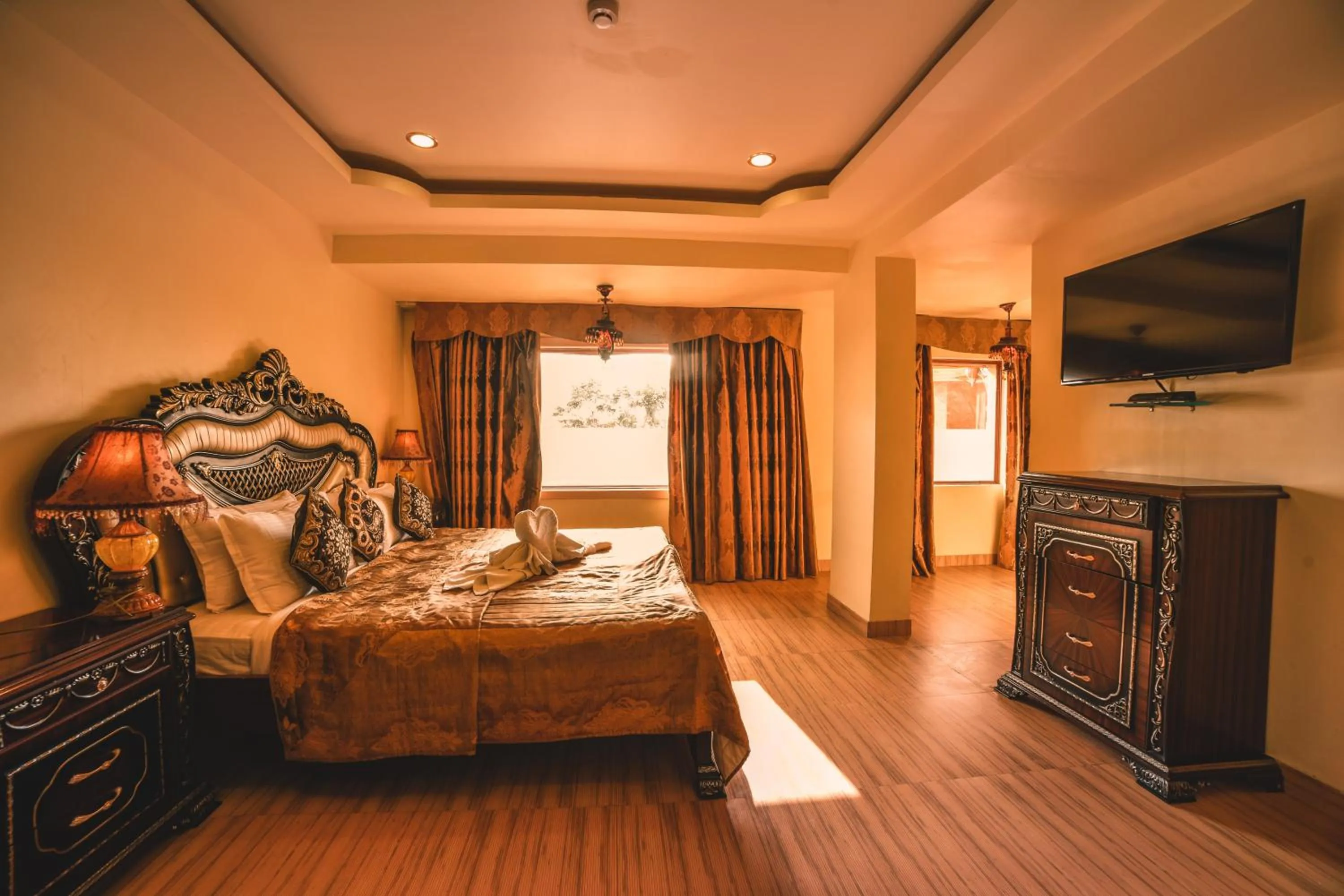 Bedroom, Bed in Chokhi Dhani The Palace Hotel