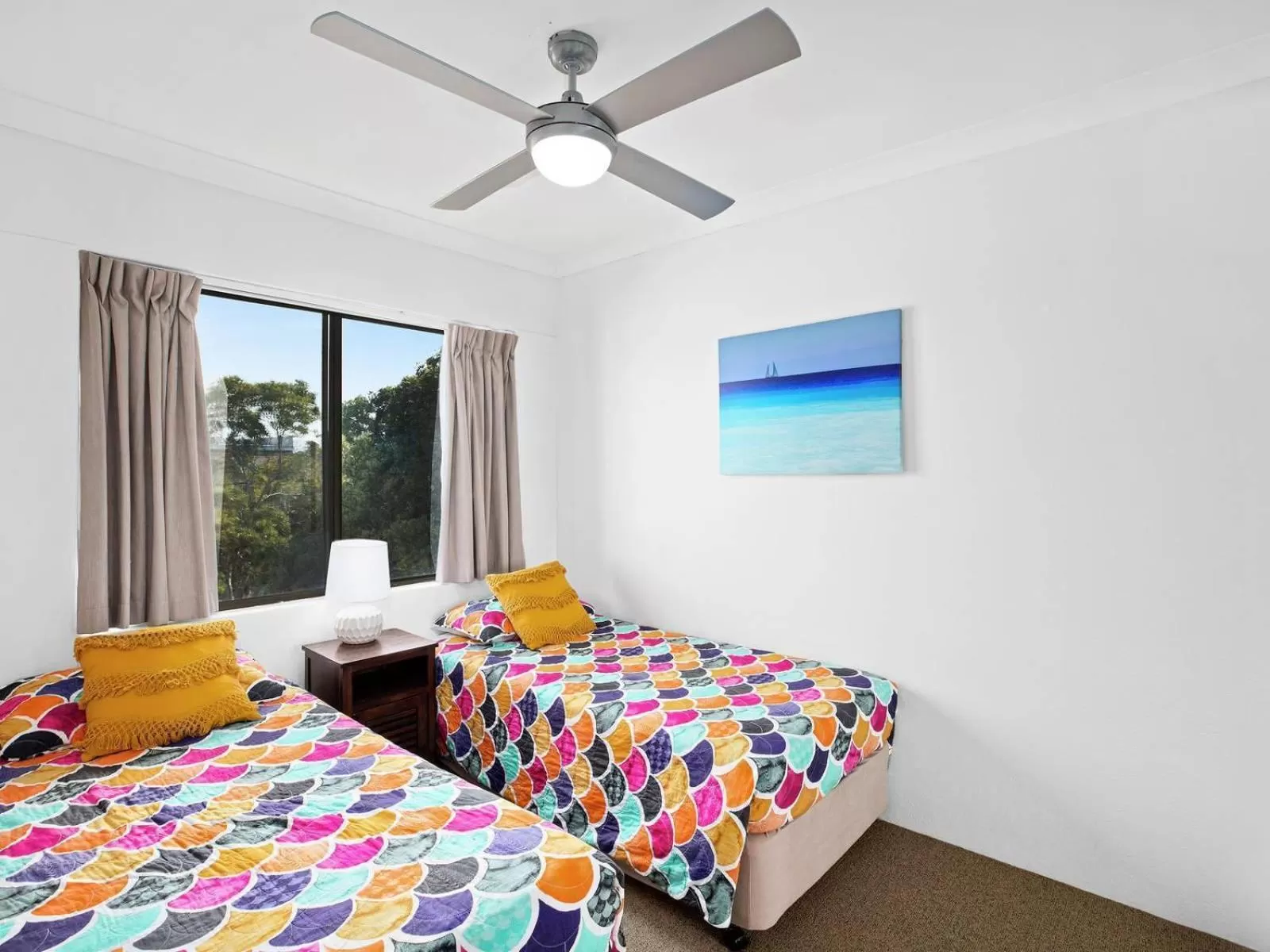 Bedroom in Sandcastles Holiday Apartments
