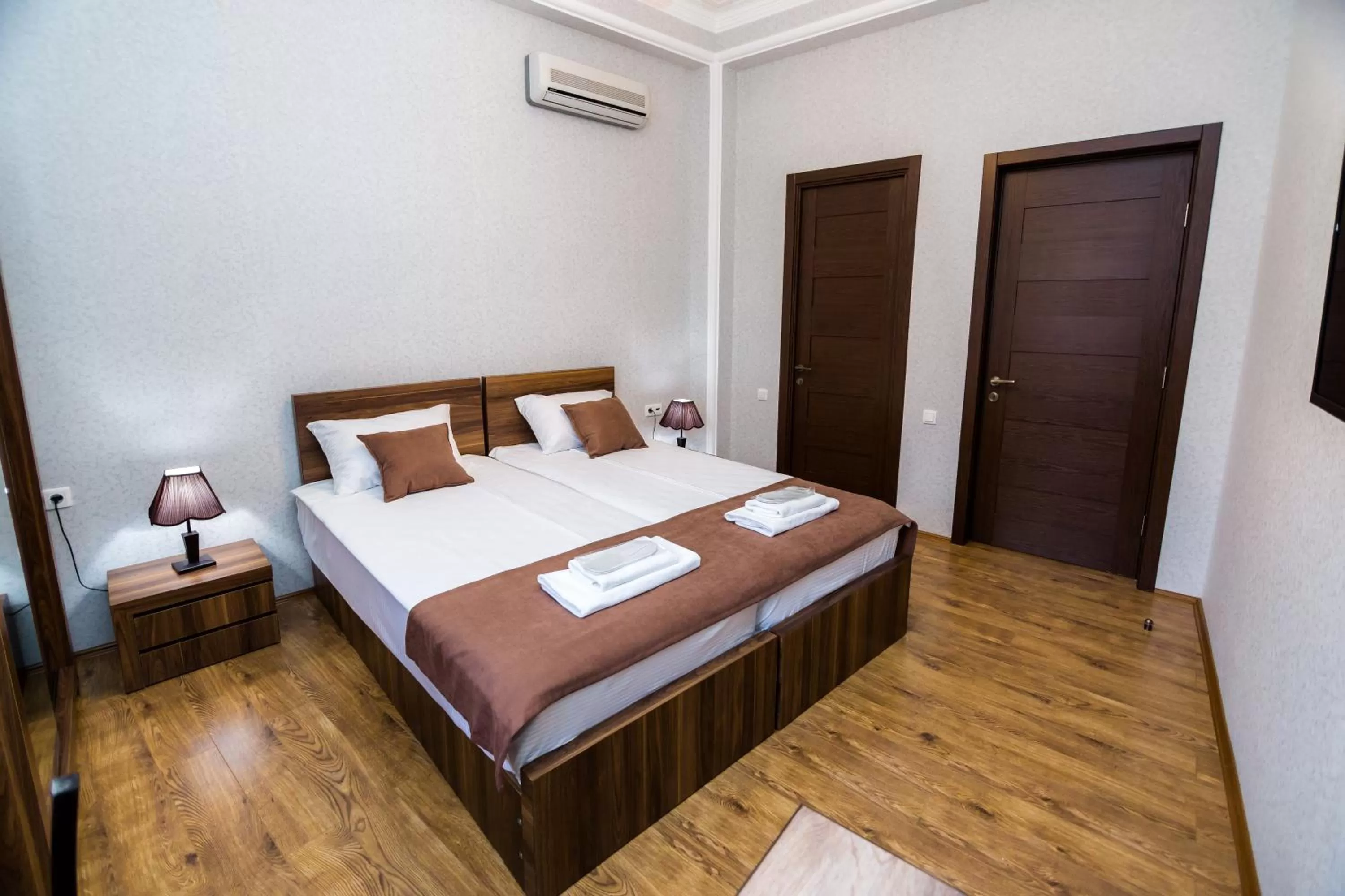 Bed in Elia Palace Hotel