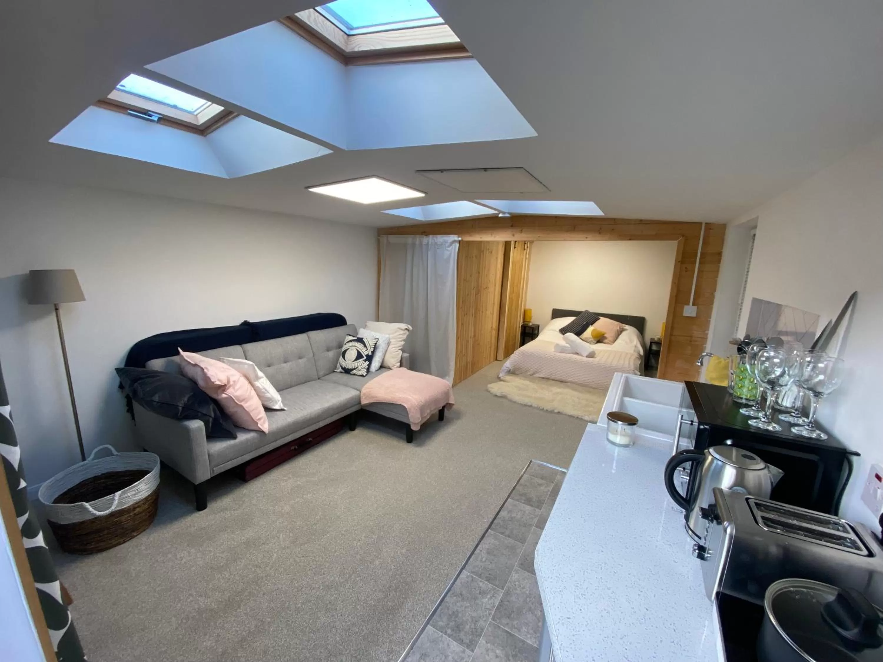 Bed in The Dragonfly BNB, Glastonbury