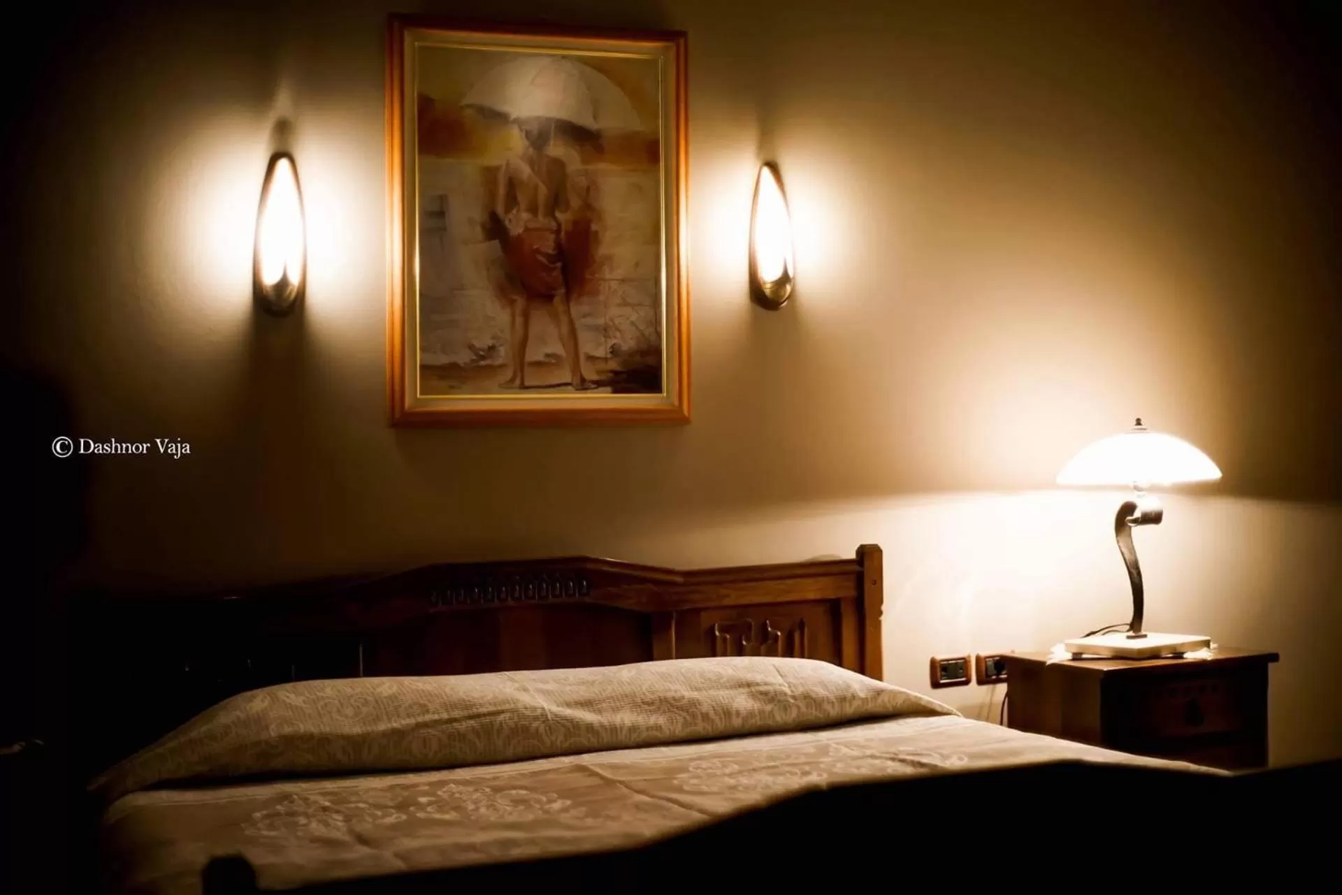 Bed in Real Scampis Hotel