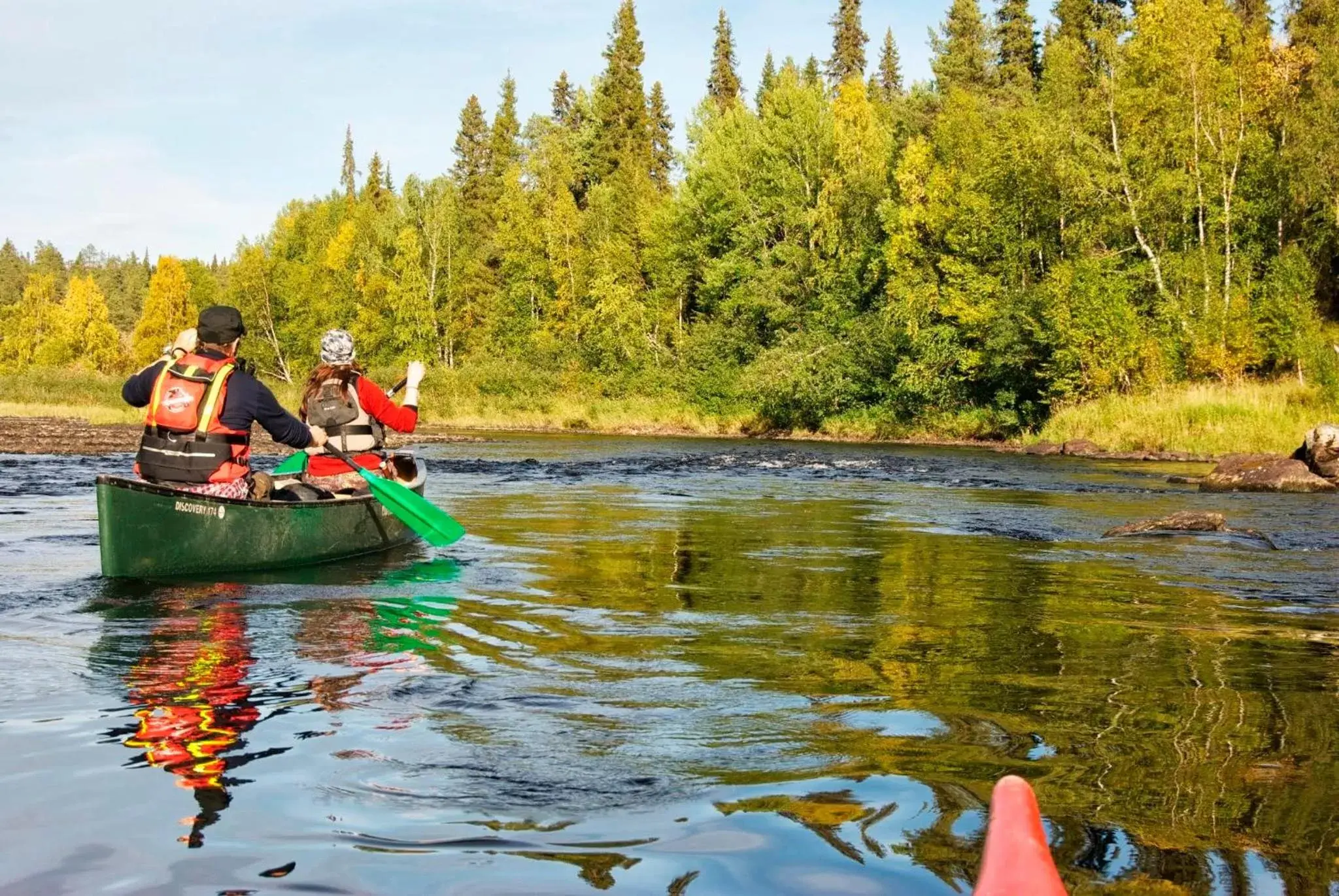 People, Canoeing in Holiday Club Kuusamon Tropiikki