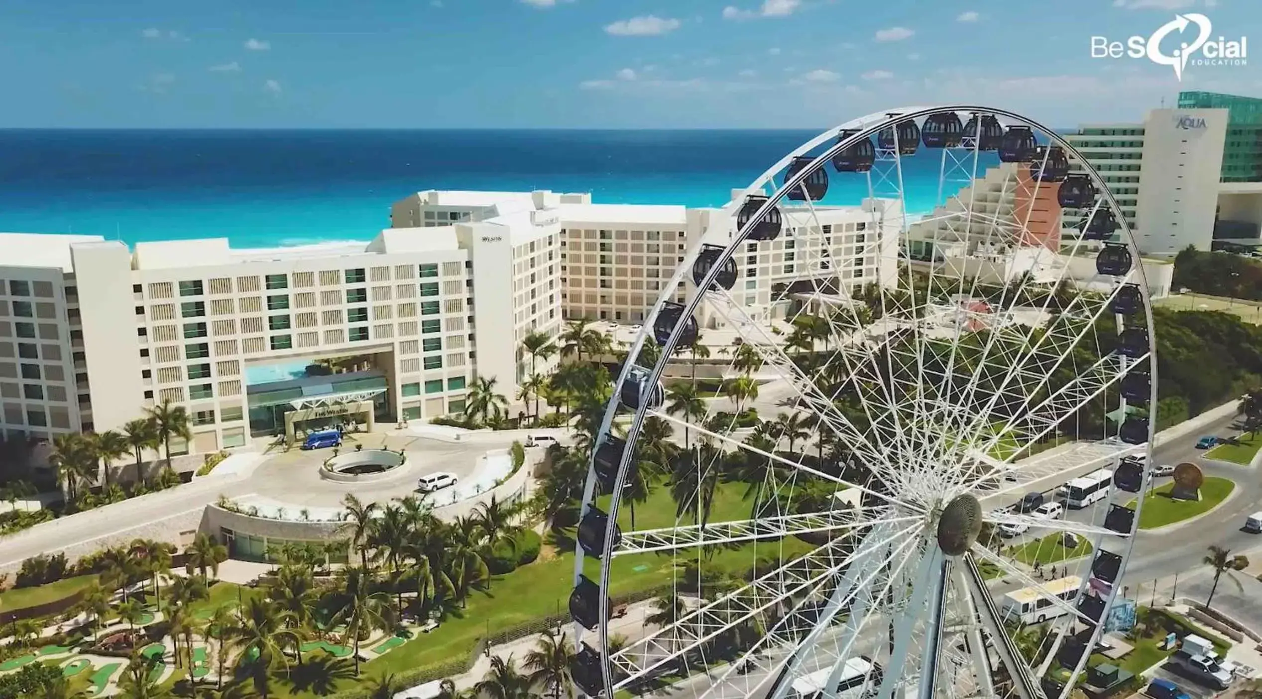 Off site, Bird's-eye View in Condos inside an Ocean Front Hotel Resort